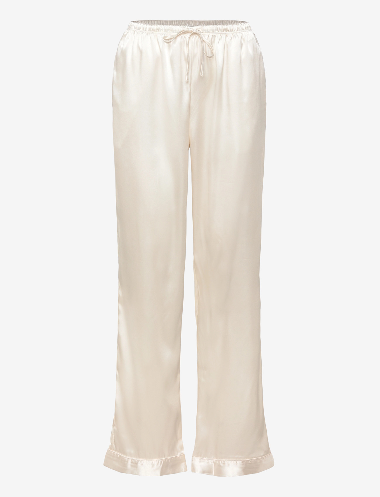 Hunkemöller - Pj Ls Shiny Satin - pyjamas - gardenia - 3