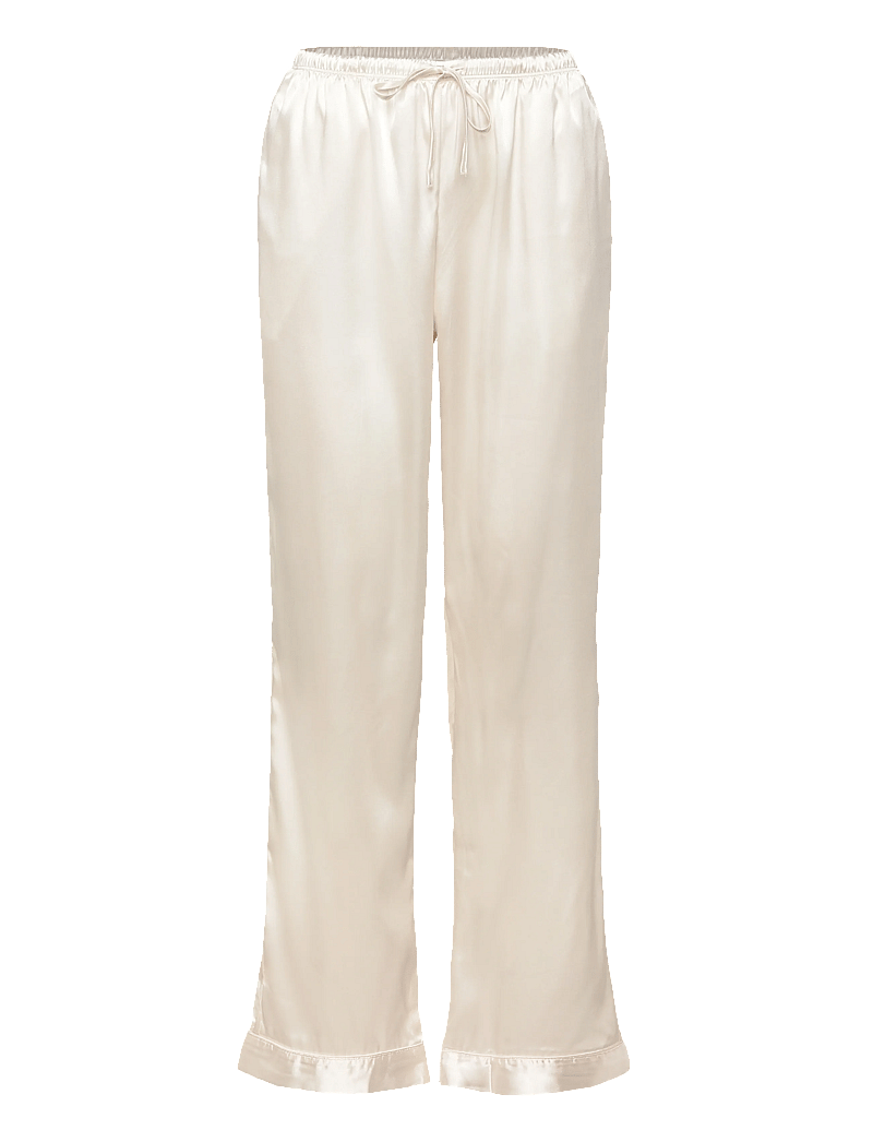 Hunkemöller - Pj Ls Shiny Satin - pyjamas - gardenia - 3