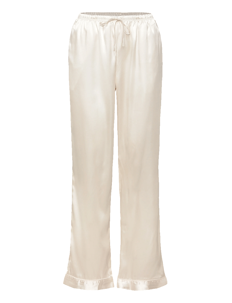 Hunkemöller - Pj Ls Shiny Satin - pidžaamad - gardenia - 3