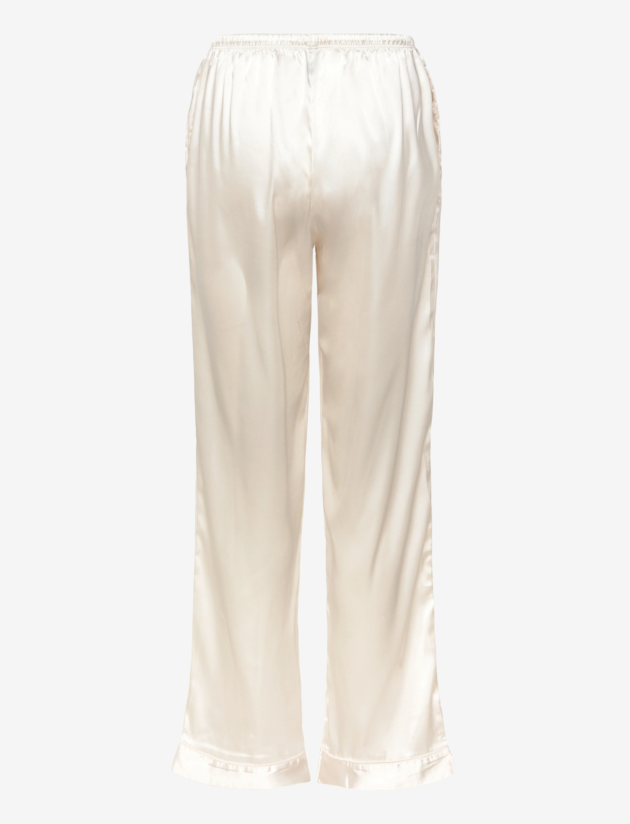 Hunkemöller - Pj Ls Shiny Satin - pyjamas - gardenia - 4