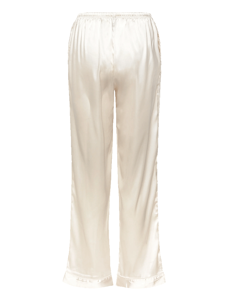 Hunkemöller - Pj Ls Shiny Satin - pyjamas - gardenia - 4