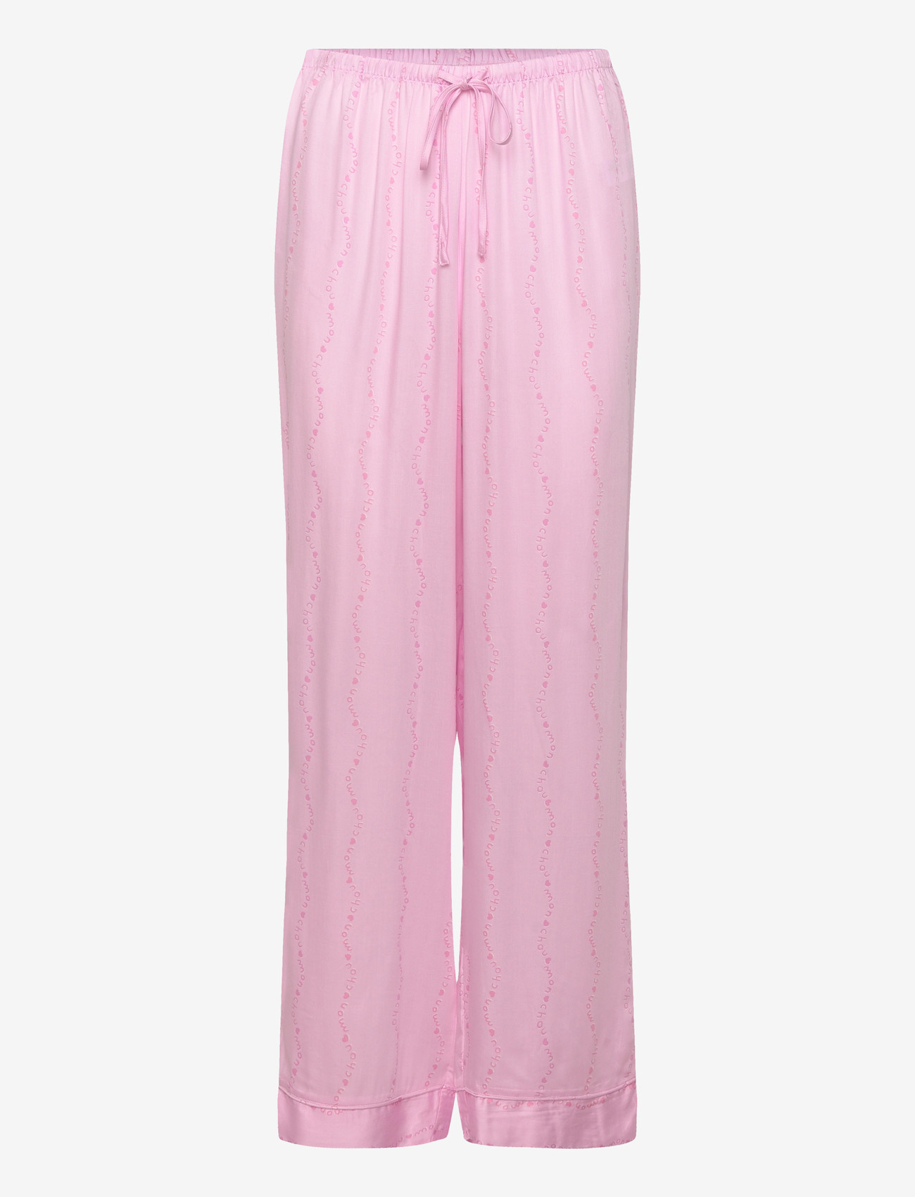 Hunkemöller - Pj Ls Tie Woven Monchou - pyjamas - pink lady - 3