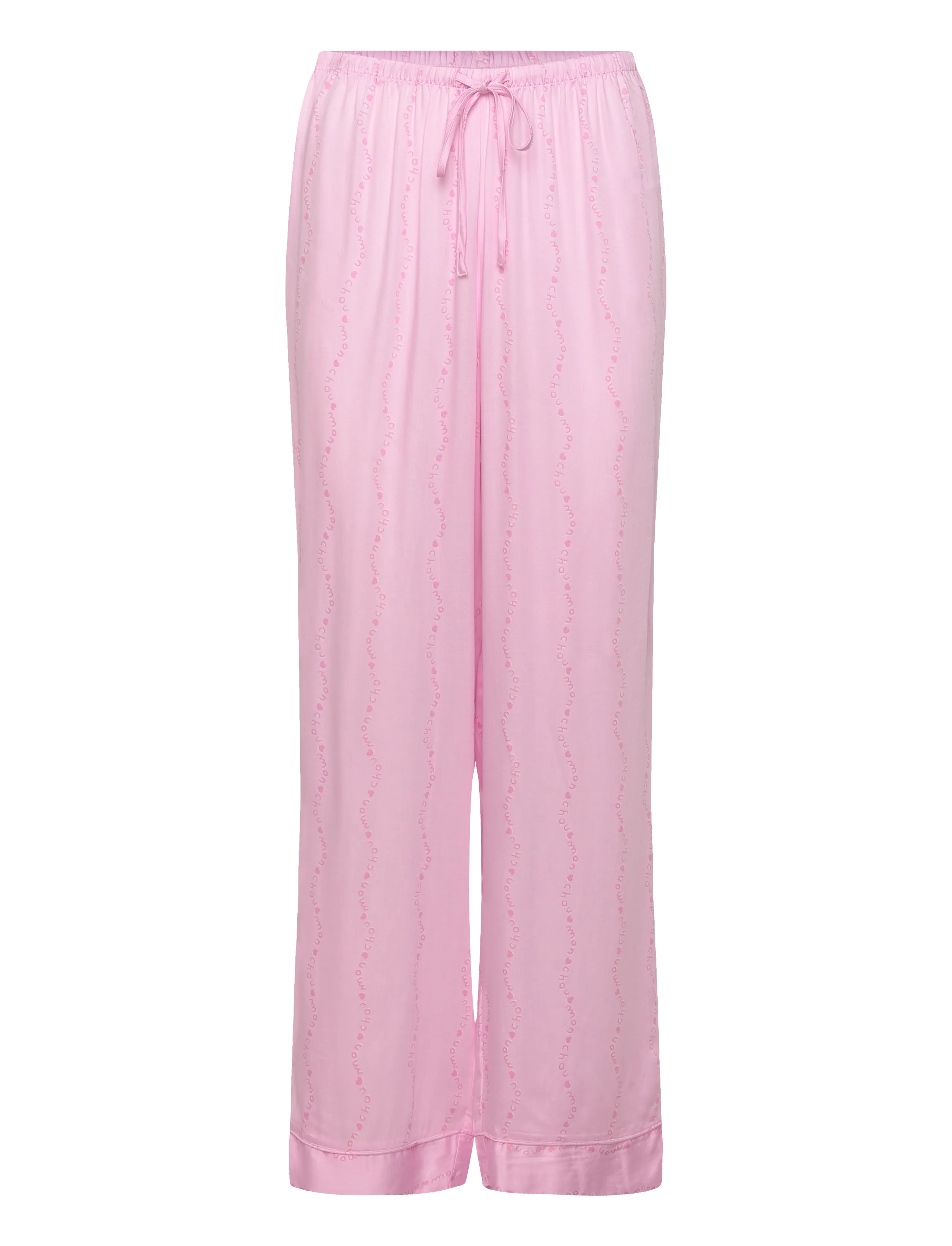 Hunkemöller - Pj Ls Tie Woven Monchou - pyjamas - pink lady - 3