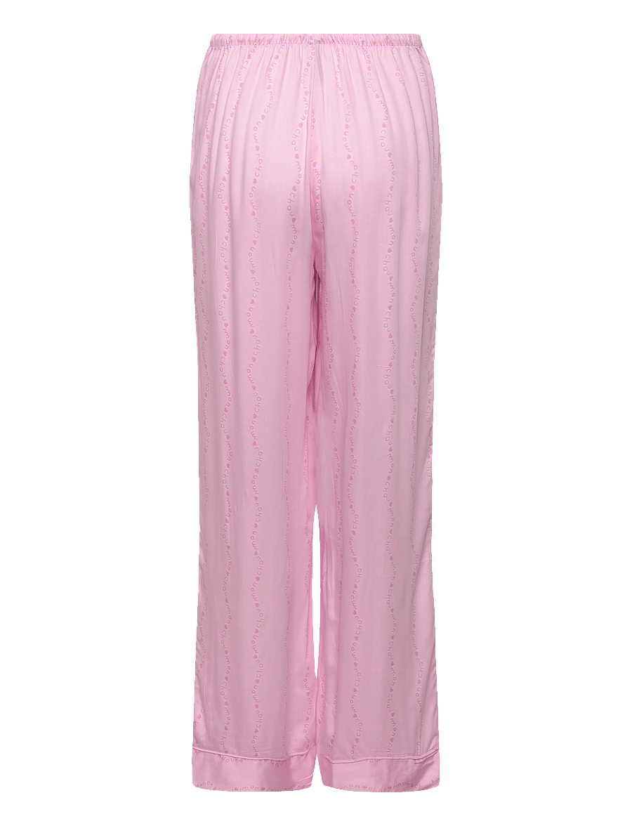 Hunkemöller - Pj Ls Tie Woven Monchou - pyjamas - pink lady - 4