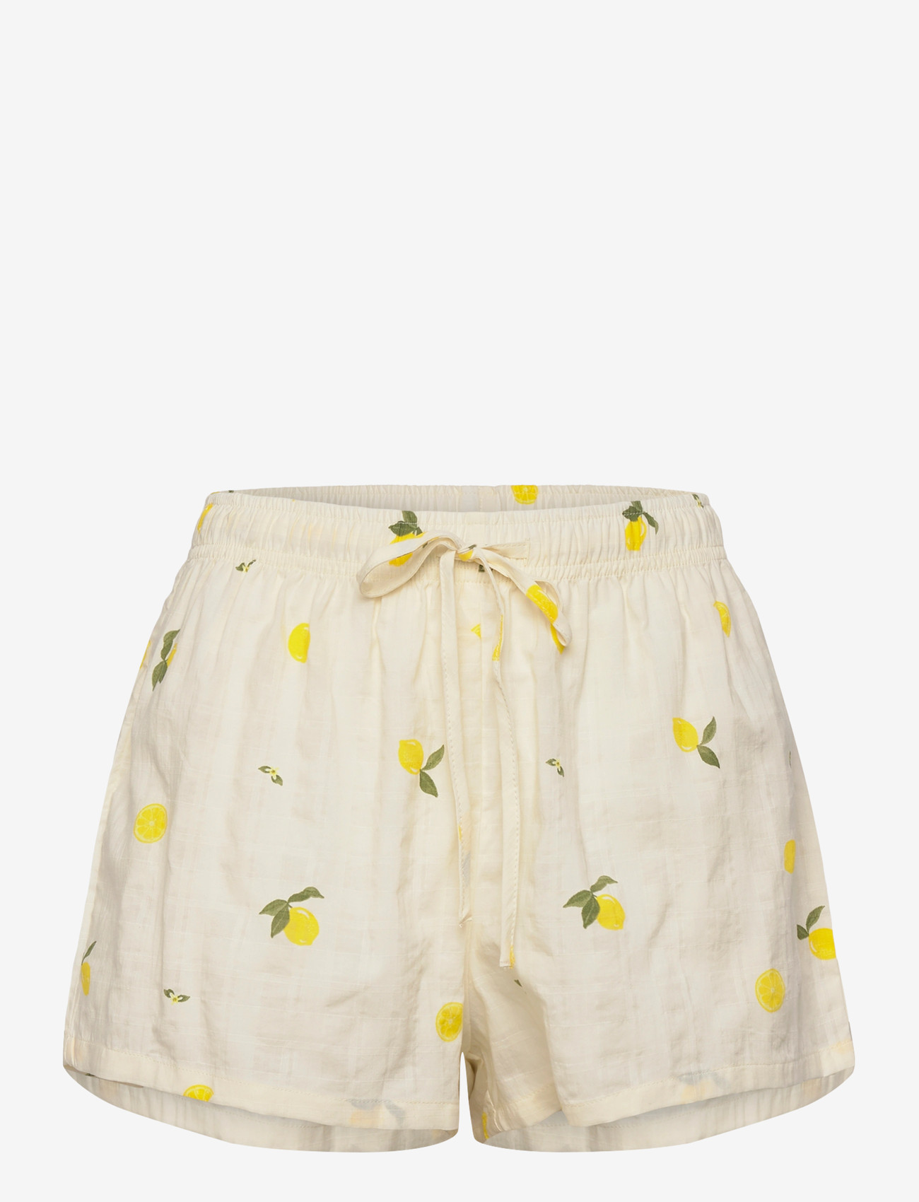 Hunkemöller - Pj Ss Woven Lemon - pyjamas - winter white - 3