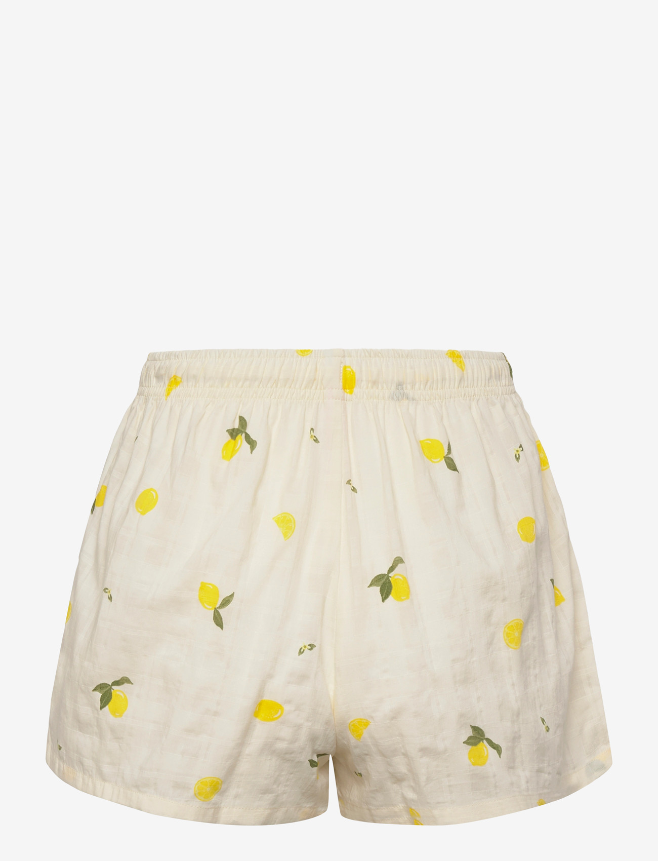 Hunkemöller - Pj Ss Woven Lemon - pyjamas - winter white - 4
