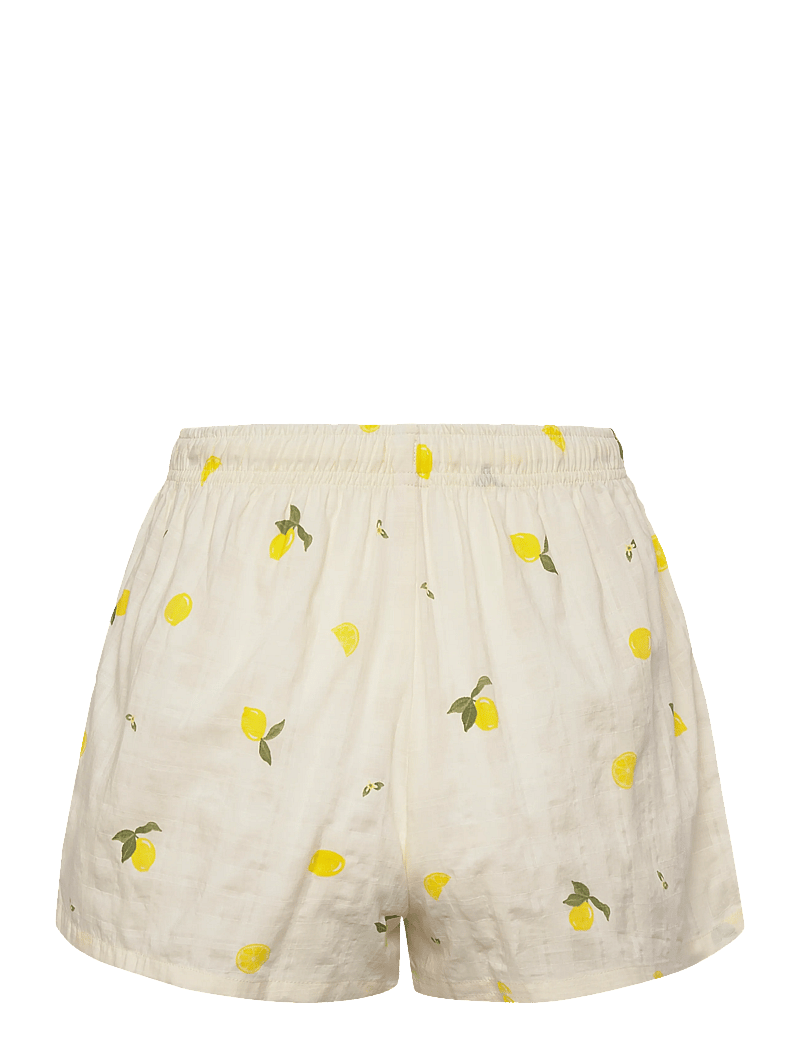 Hunkemöller - Pj Ss Woven Lemon - pyjamas - winter white - 4