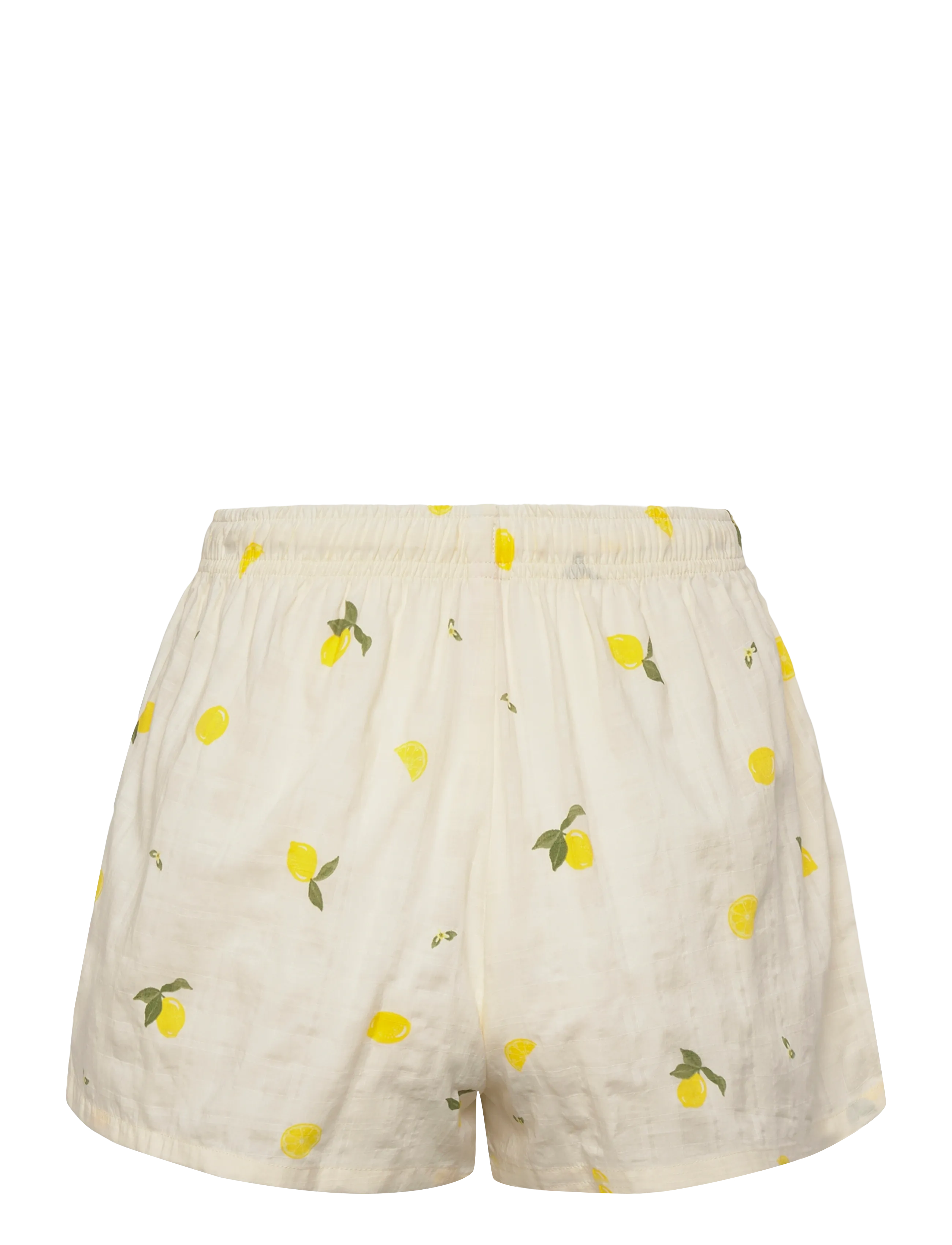 Hunkemöller - Pj Ss Woven Lemon - pyjamas - winter white - 4