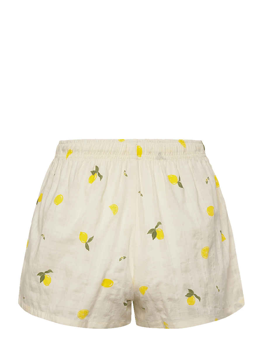 Hunkemöller - Pj Ss Woven Lemon - pyjamas - winter white - 4