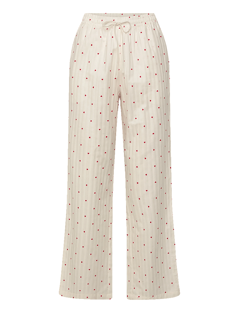 Hunkemöller - Pj Ls Co Jacquard Hearts - pyjamas - gardenia - 3