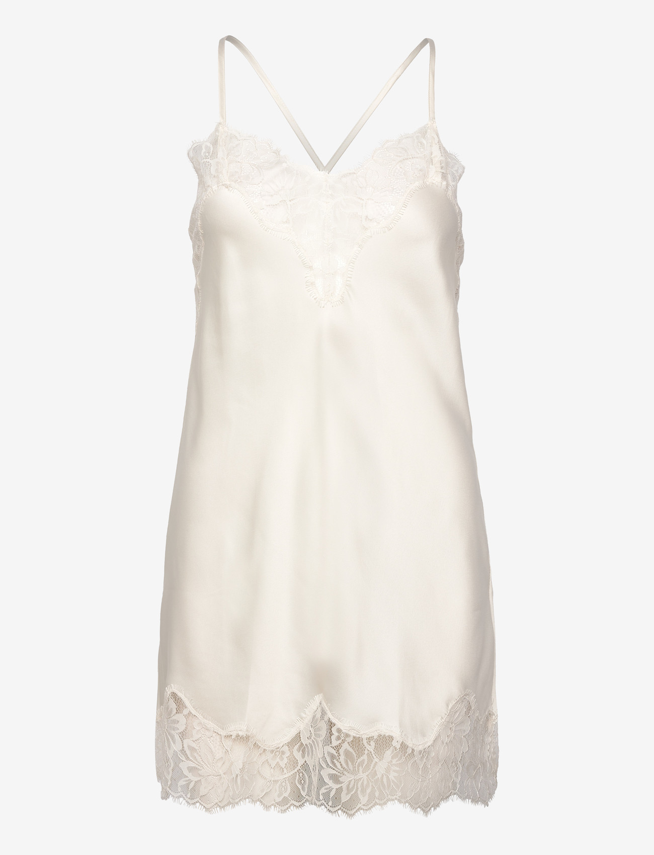 Hunkemöller - Sd Satin Lace Valerie - chemises de nuit - gardenia - 1