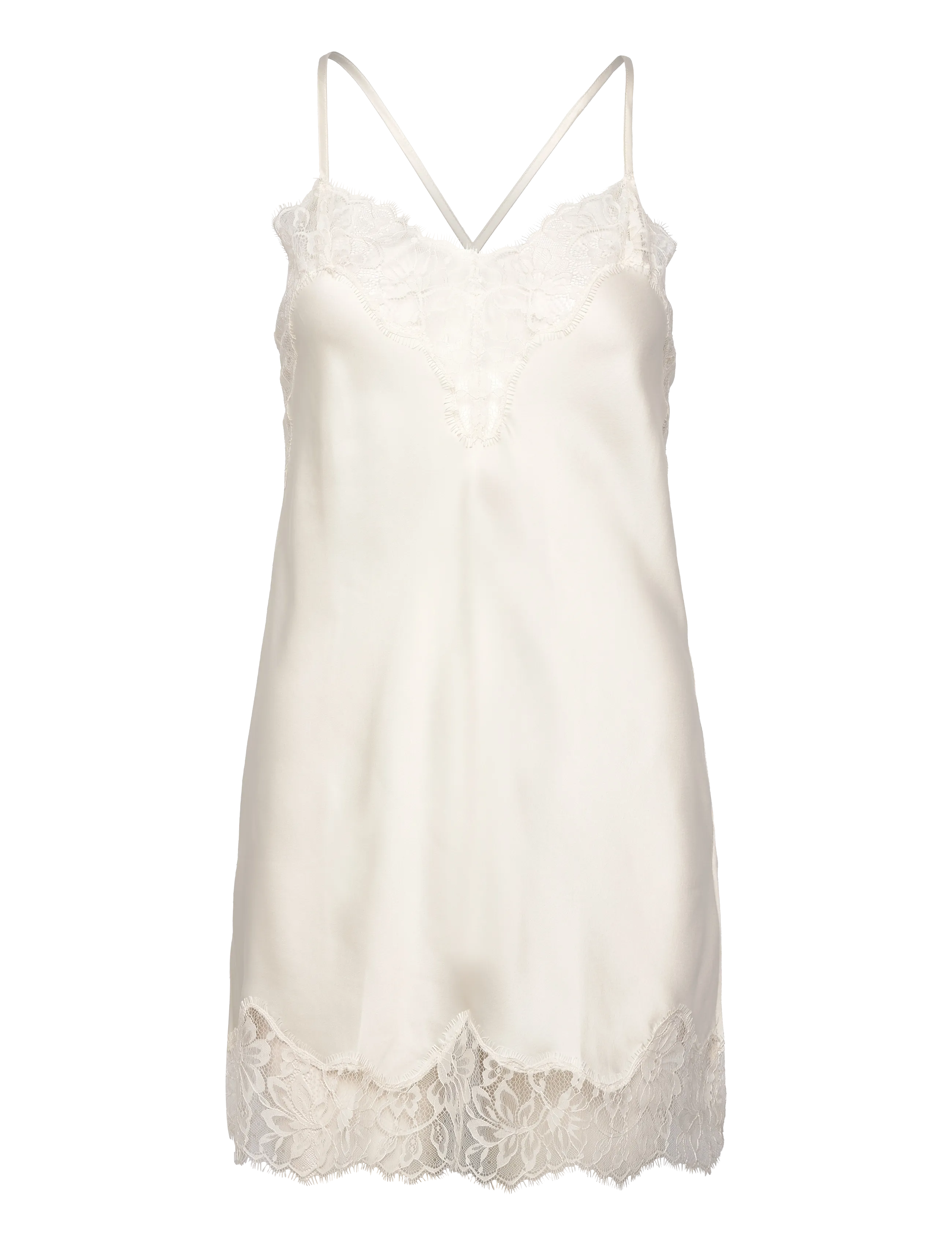 Hunkemöller Sd Satin Lace Valerie - Öösärgid - GARDENIA / cream