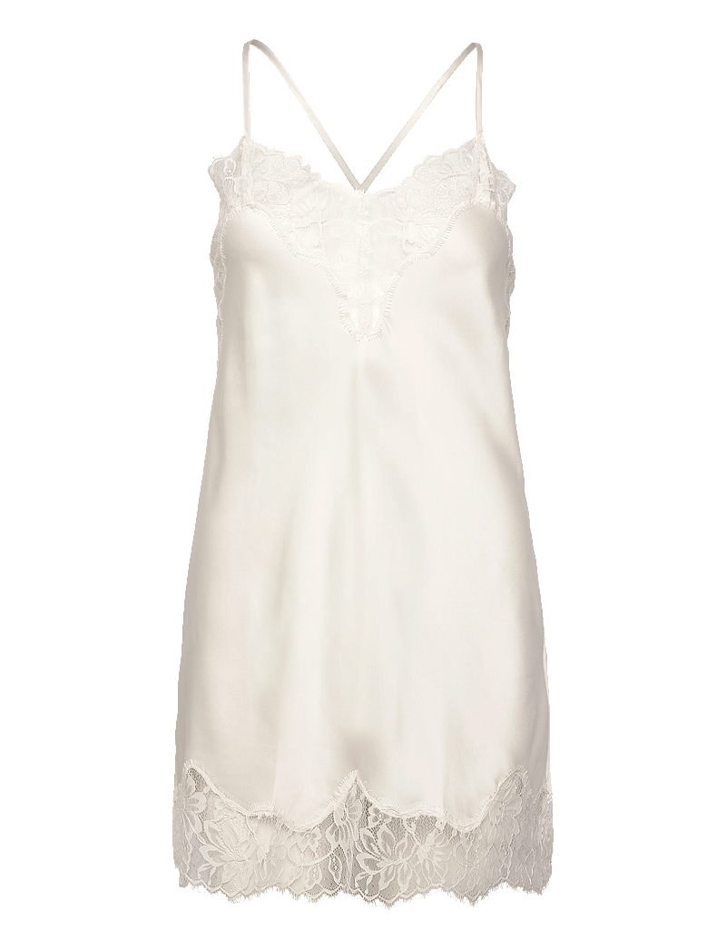 Hunkemöller - Sd Satin Lace Valerie - chemises de nuit - gardenia - 1