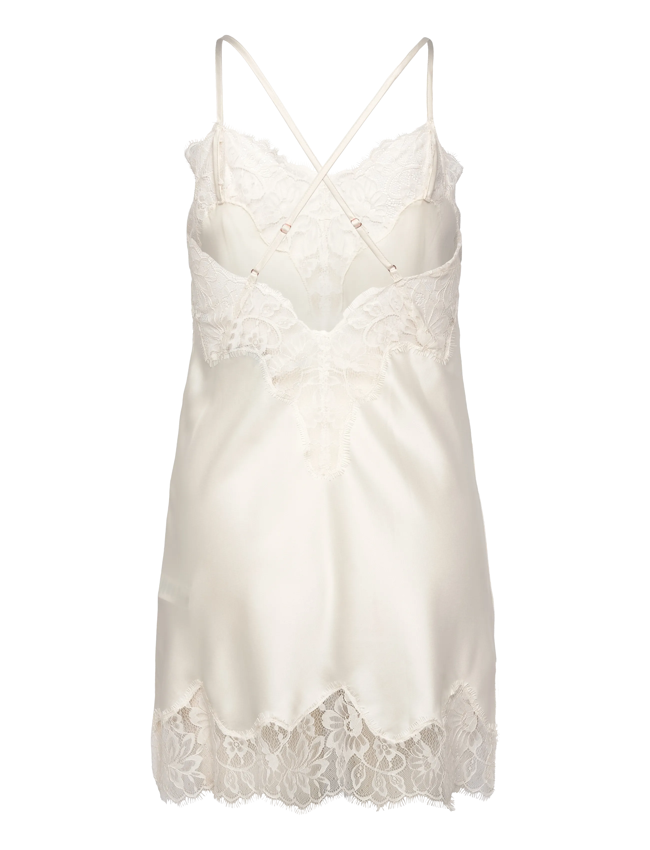 Hunkemöller - Sd Satin Lace Valerie - natkjoler - gardenia - 2