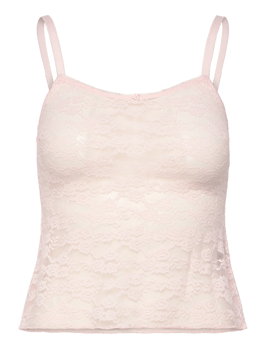 Hunkemöller - Cami Allover Lace - Överdelar - barely pink - 1