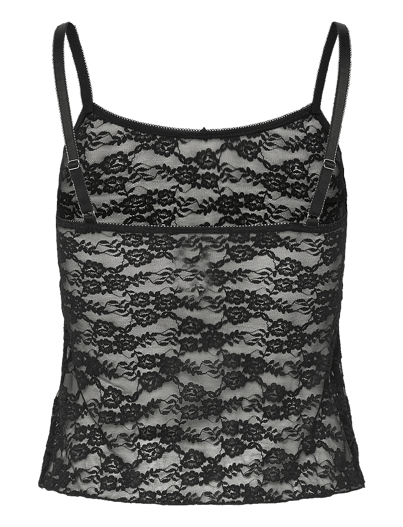 Hunkemöller - Cami Allover Lace - oberteile - caviar - 2