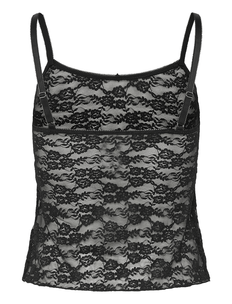 Hunkemöller - Cami Allover Lace - overdele - caviar - 2