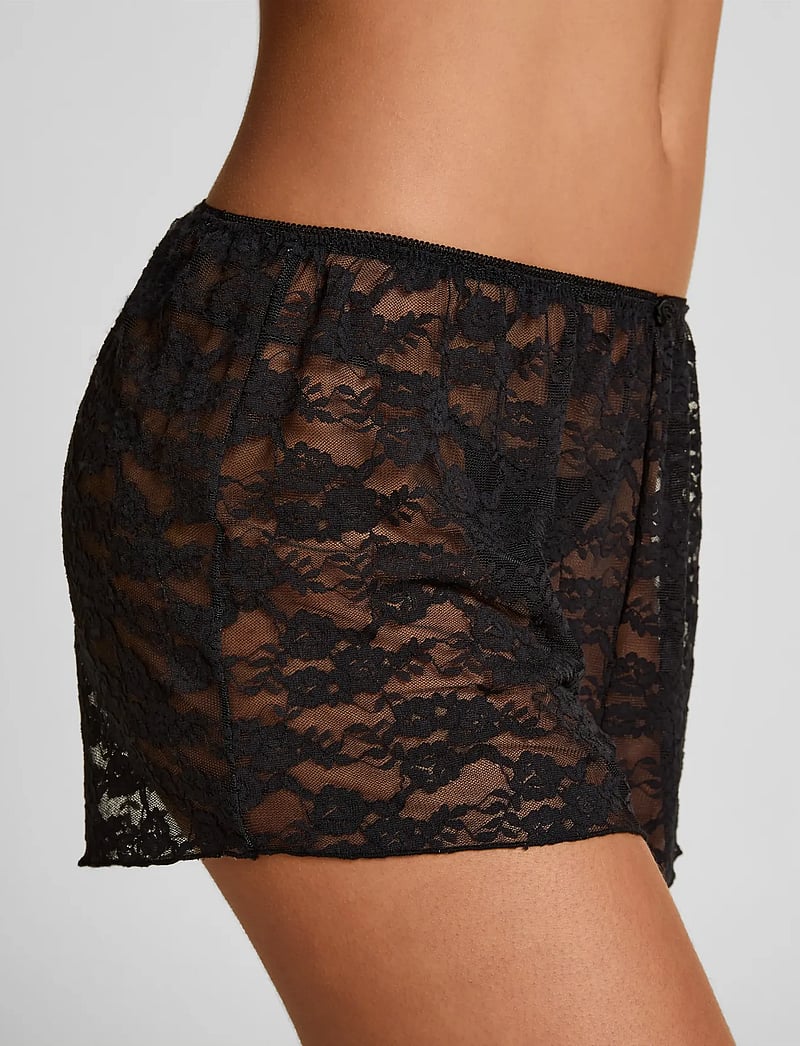 Hunkemöller - Short Allover Lace - shorts - caviar - 3