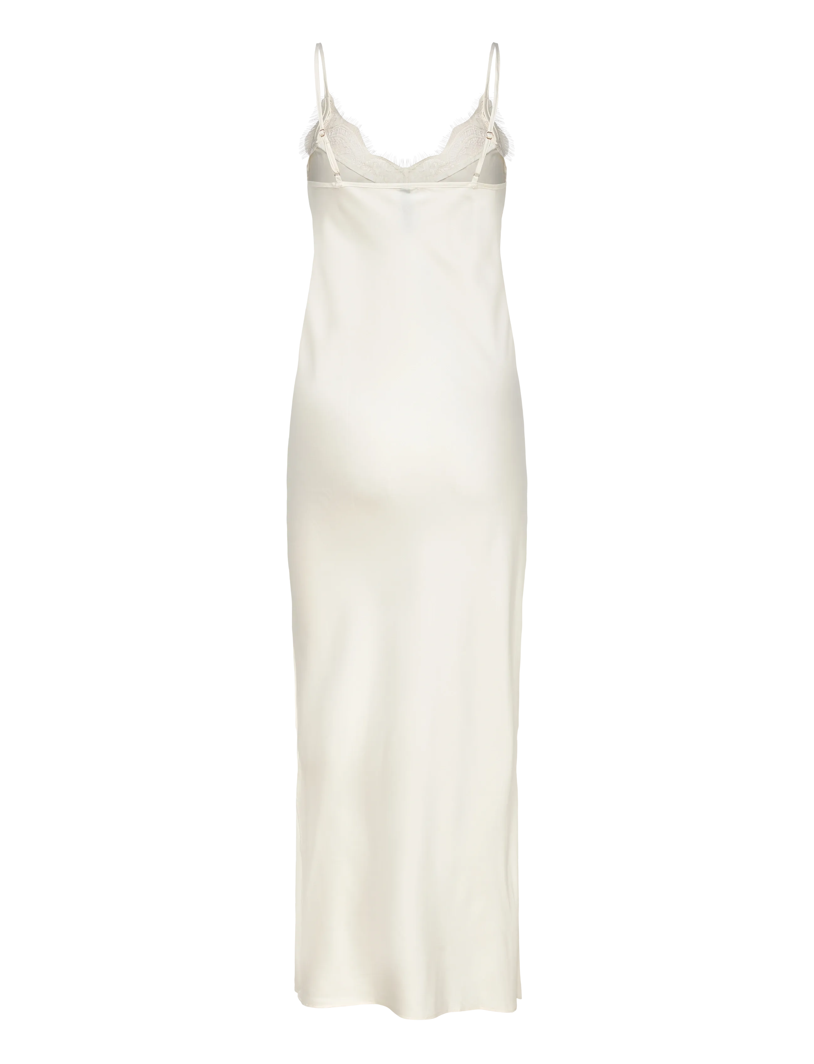 Hunkemöller - Sd Satin Lace Long - gardenia - 2