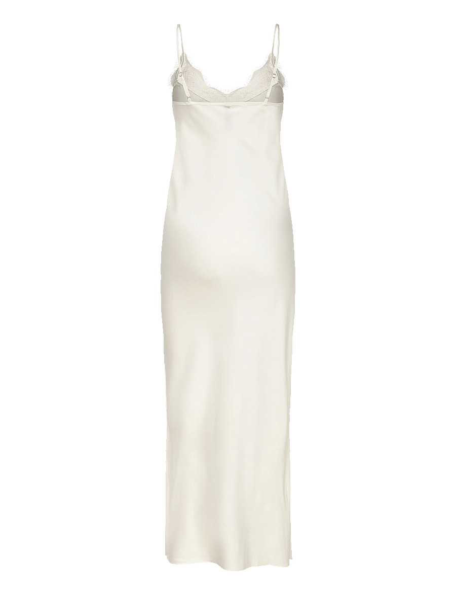 Hunkemöller - Sd Satin Lace Long - nachthemden - gardenia - 2