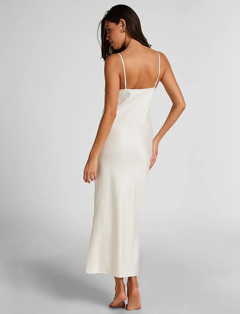 Hunkemöller - Sd Satin Lace Long - Öösärgid - gardenia - 4