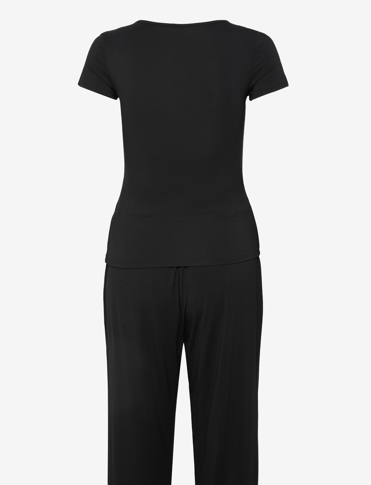 Hunkemöller - Pj Ss Pant Jersey Modal Nana - pyjamas - black - 2