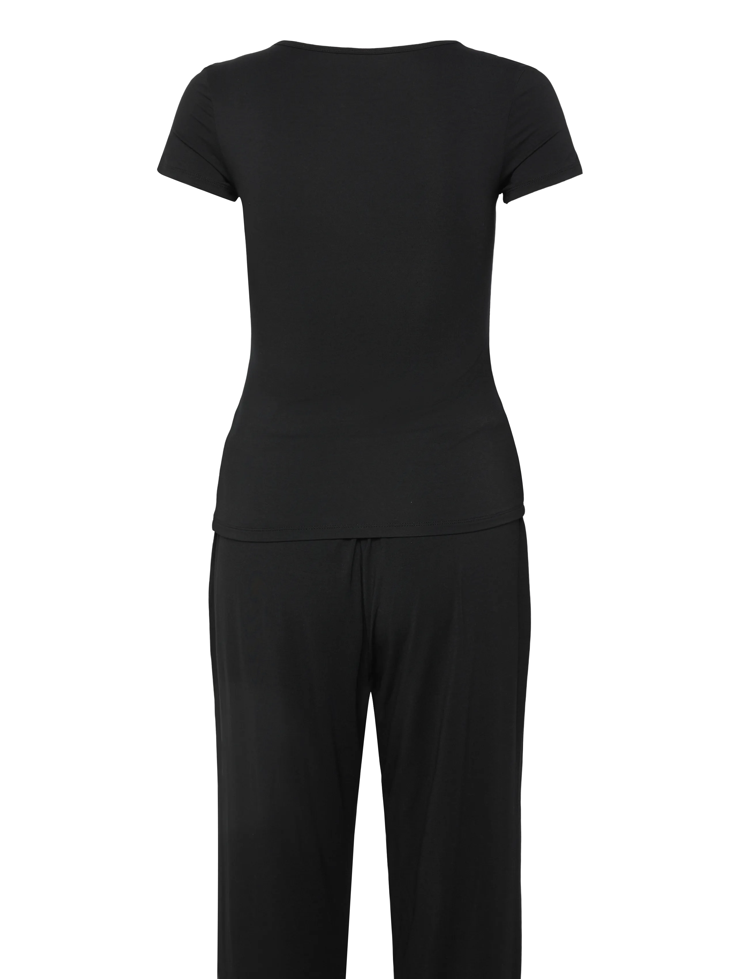 Hunkemöller - Pj Ss Pant Jersey Modal Nana - pyjamat - black - 2