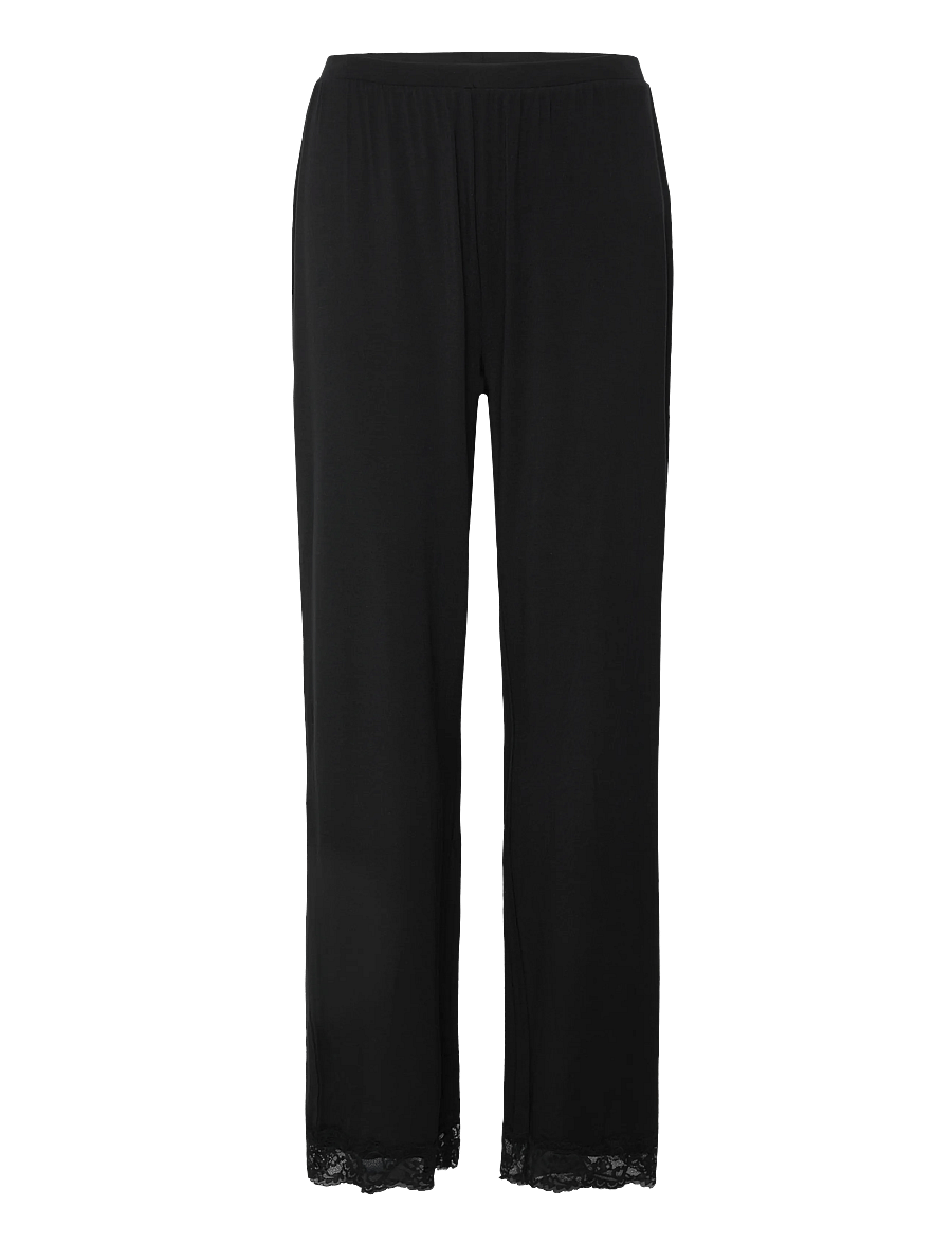 Hunkemöller - Pj Ss Pant Jersey Modal Nana - pyjamat - black - 3