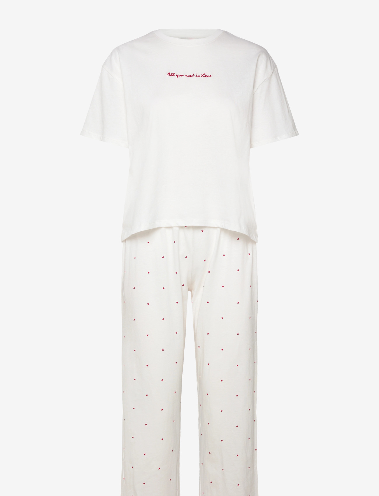 Hunkemöller - Nightie Boxy R-Neck Bow - pyjamas - gardenia - 1