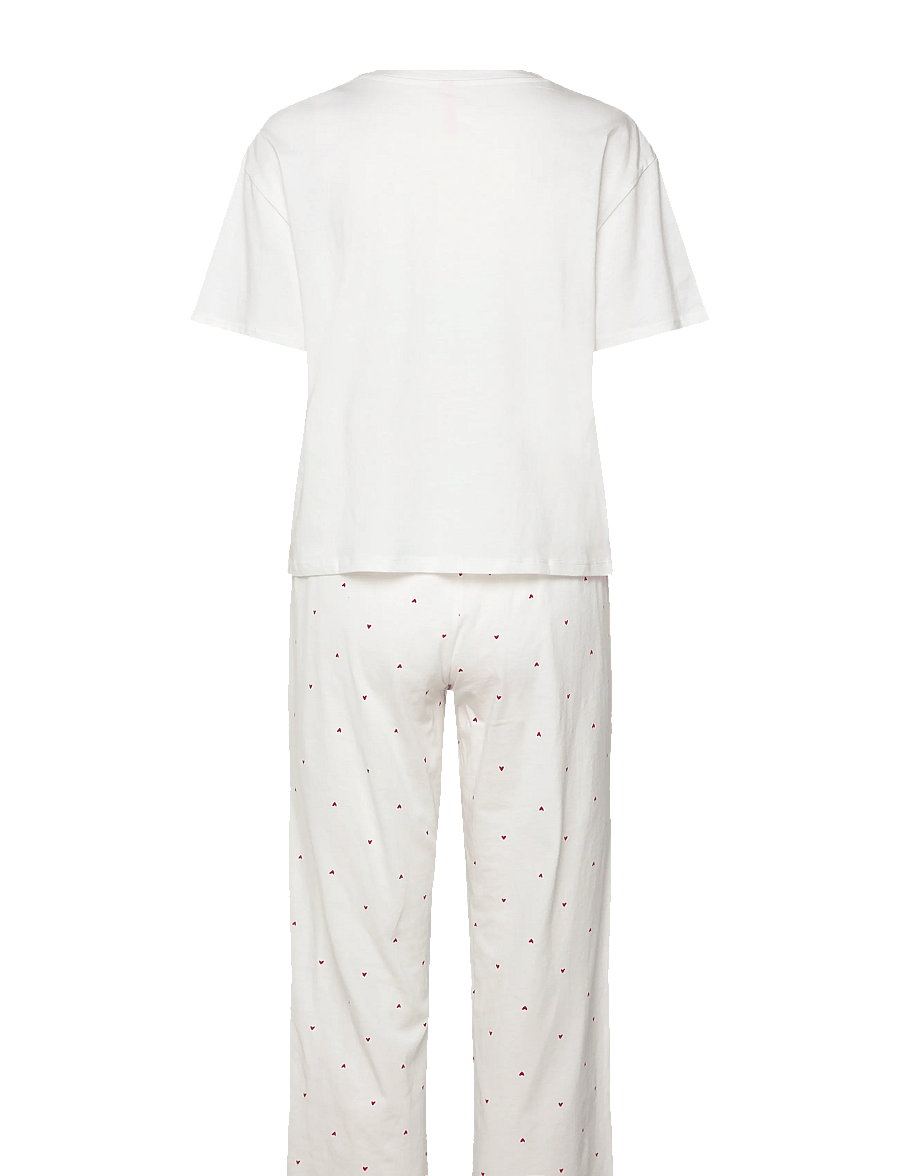 Hunkemöller - Nightie Boxy R-Neck Lemon - pyjamas - gardenia - 2