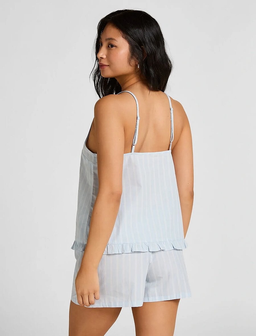 Hunkemöller - SHORT WOVEN CO STRIPE - shorts - xenon blue - 4