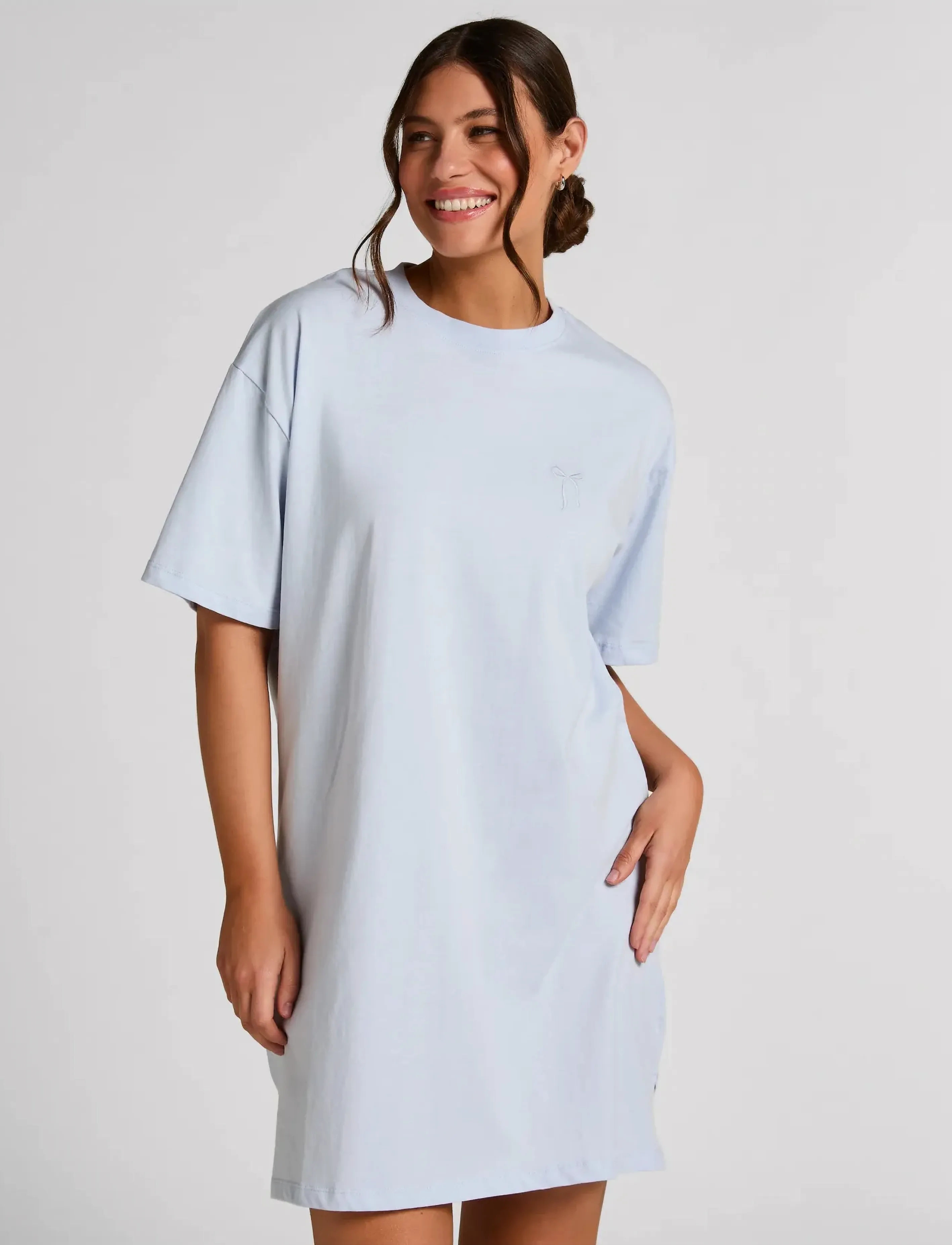 Hunkemöller Sd Jersey Lace Bow - Hunkemöller - HALOGEN BLUE / blue