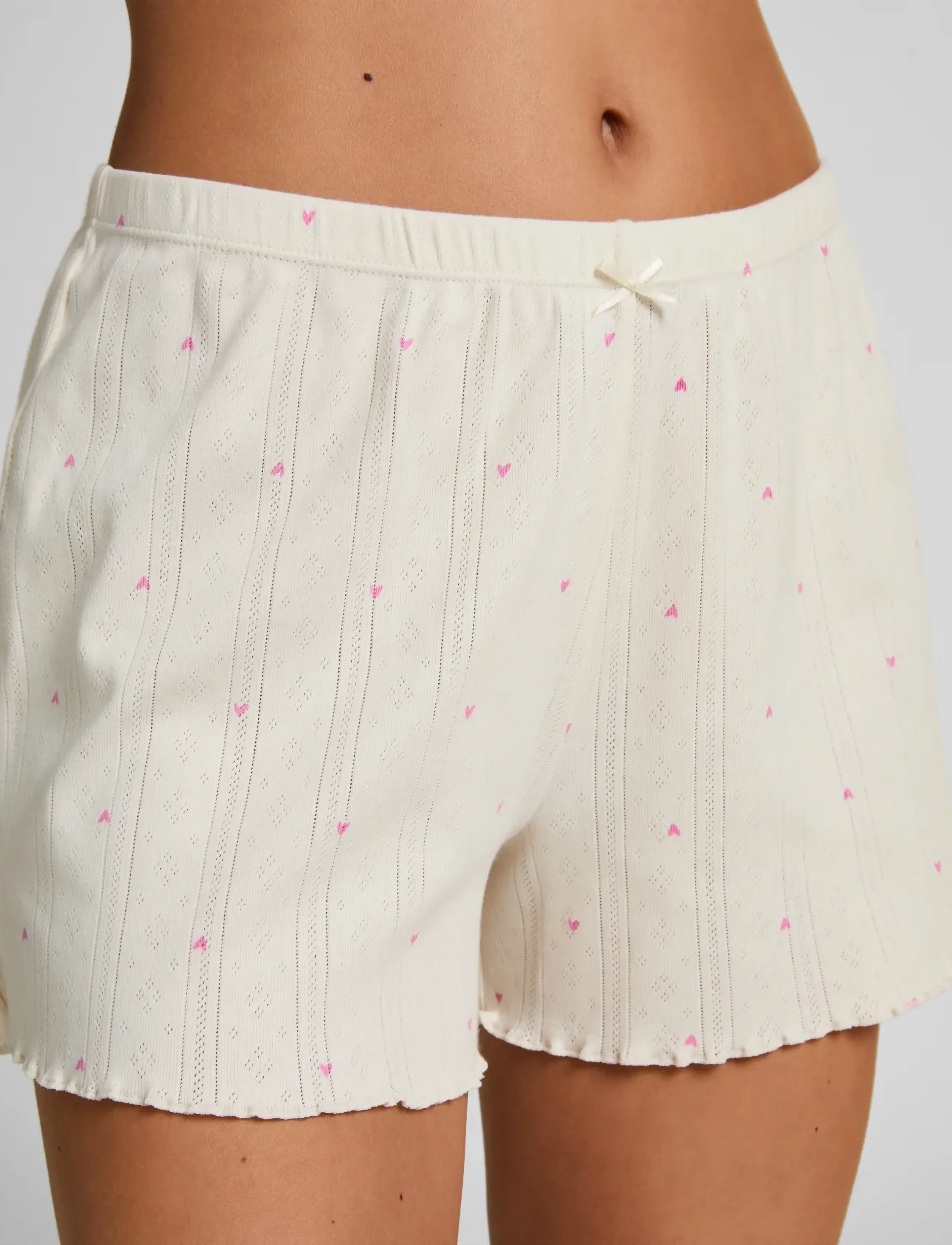 Hunkemöller - Sd Satin Lace Miri - lühikesed püksid - gardenia - 3