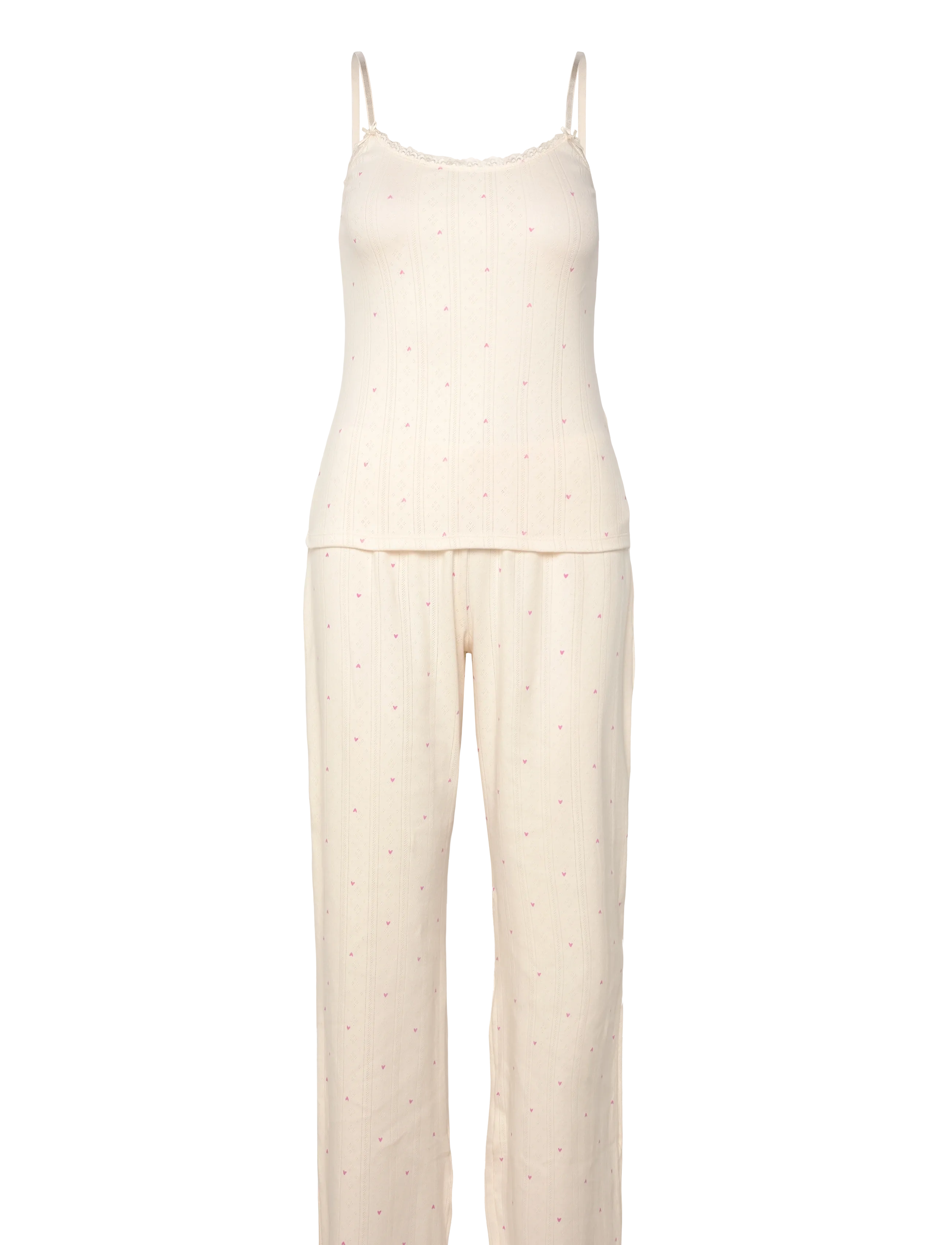 Pj Cami Jersey Lace Nana - GARDENIA