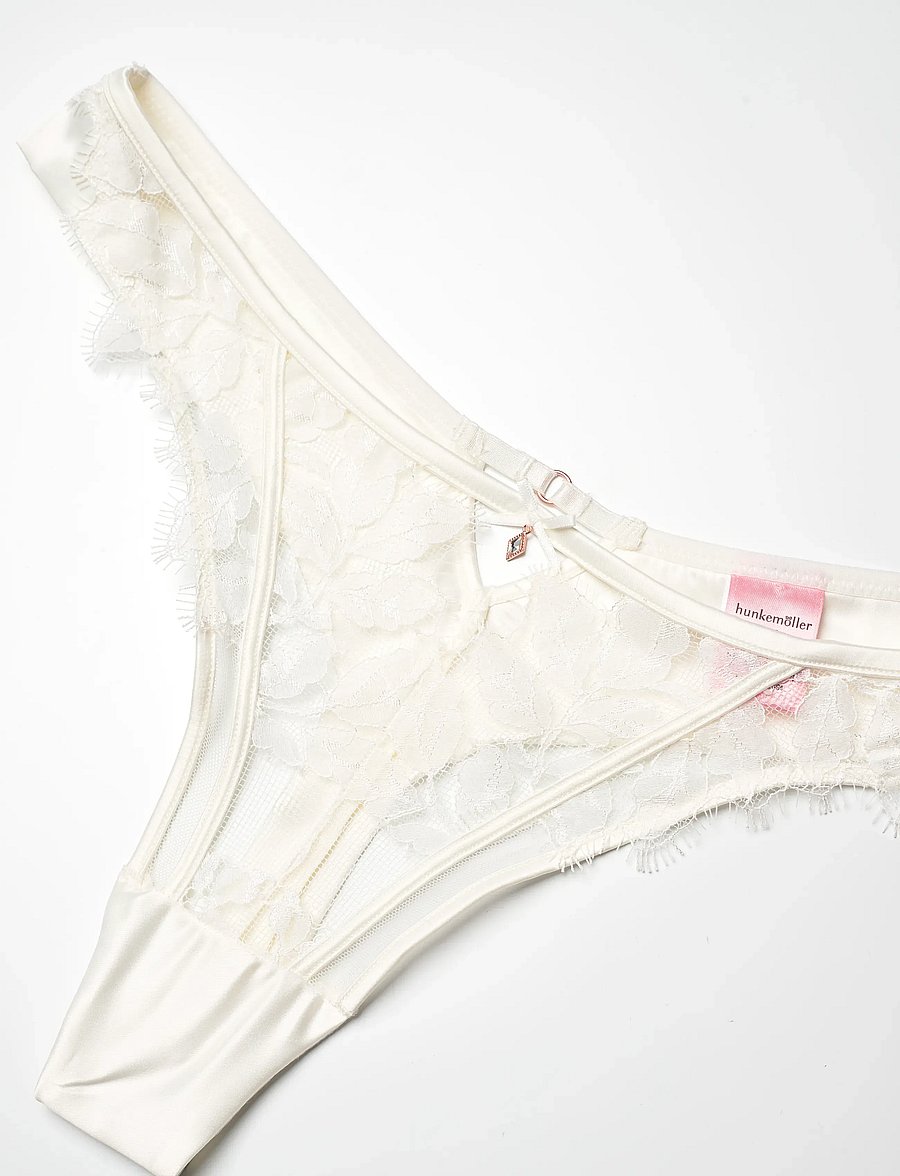 Hunkemöller - MILLIE HL STRING R - stringtrusser - snow white - 5