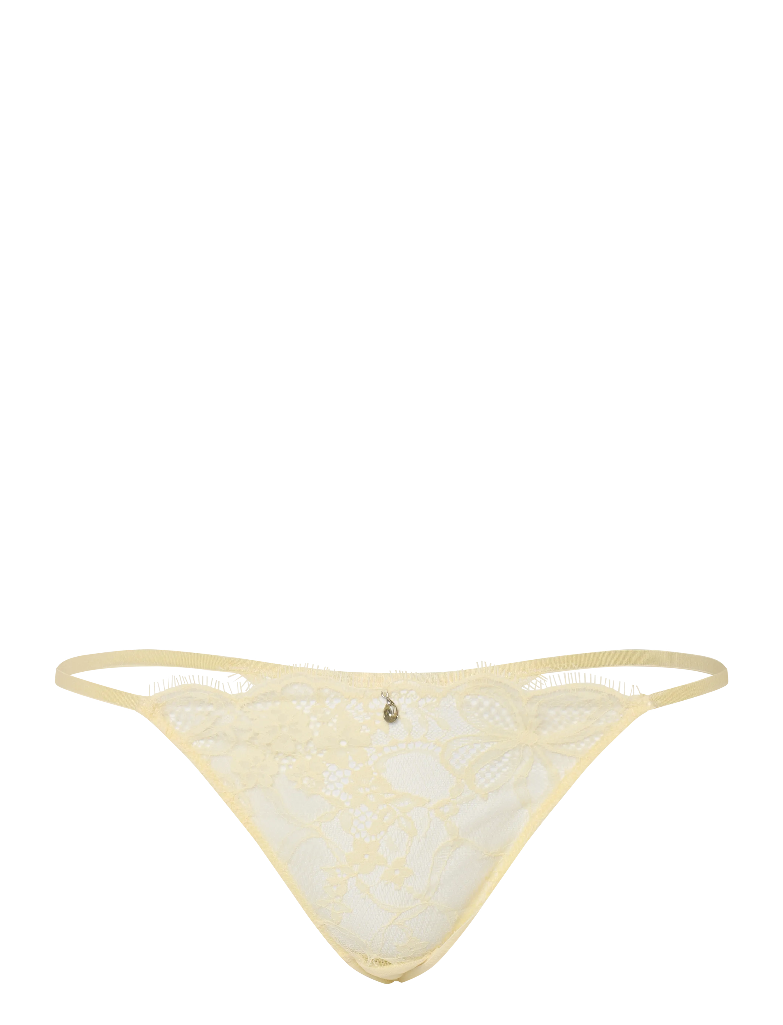 Hunkemöller PRINA HL STRING TR - Stringtrusser - ANISE FLOWER / cream