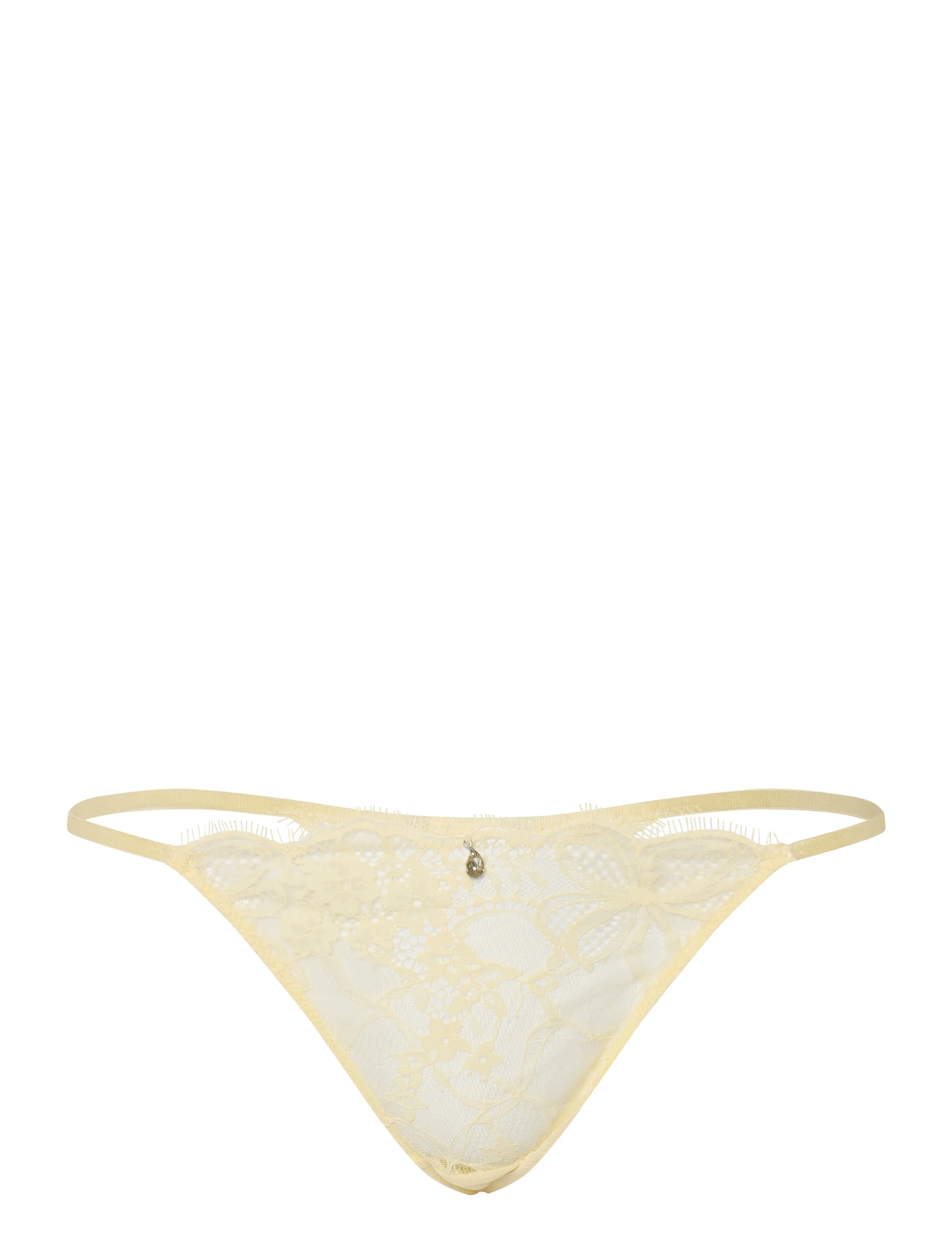 Hunkemöller PRINA HL STRING TR - Stringtrosor - ANISE FLOWER / cream