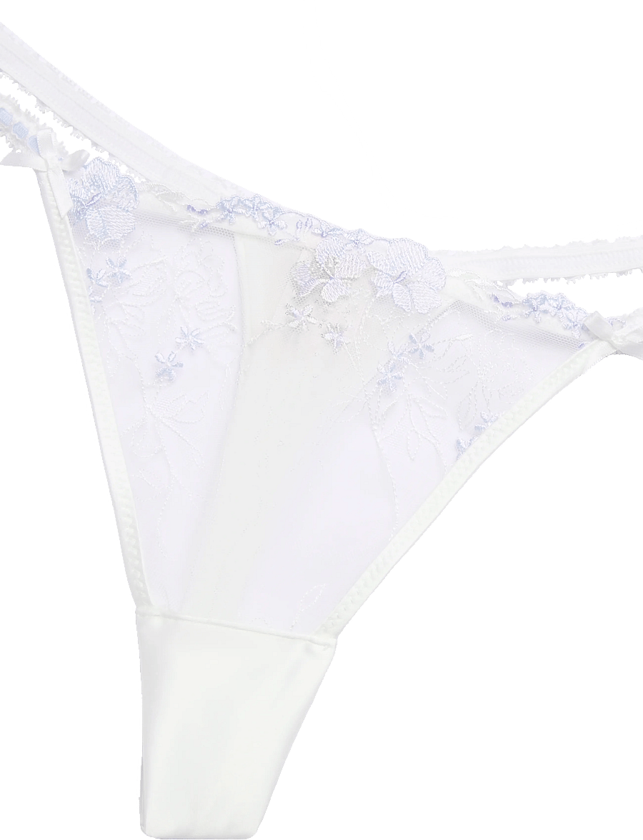Hunkemöller - PEONIE HL STRING T - tangas - snow white - 5