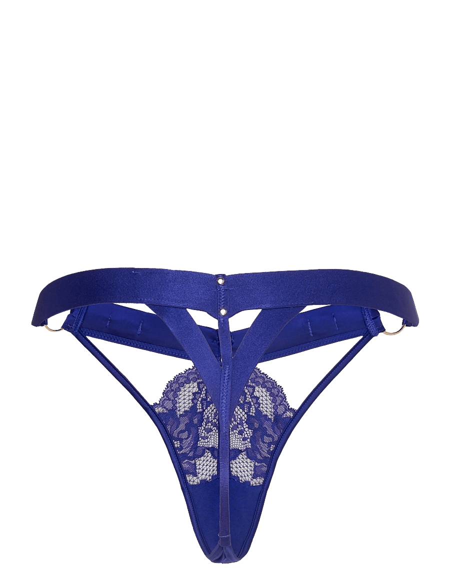 Hunkemöller - EMMELINE HL STRING TR - tangas - clematis blue - 2
