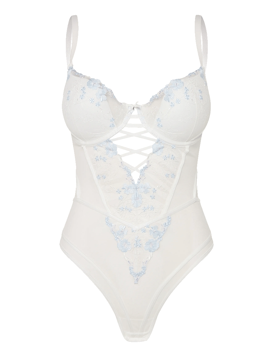 Hunkemöller - PEONIE STRING BODY - besondere anlässe - snow white - 0