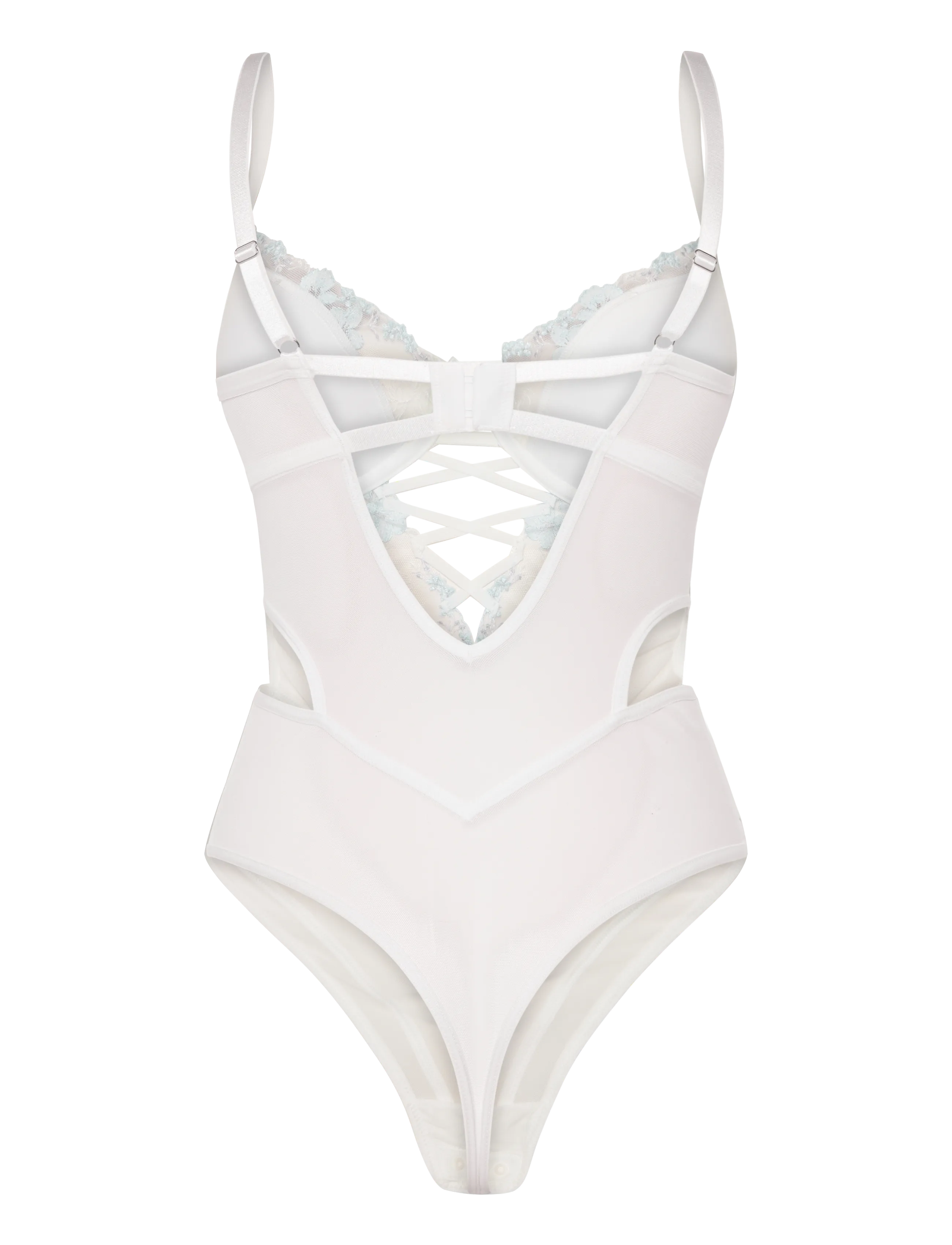Hunkemöller - PEONIE STRING BODY - besondere anlässe - snow white - 1
