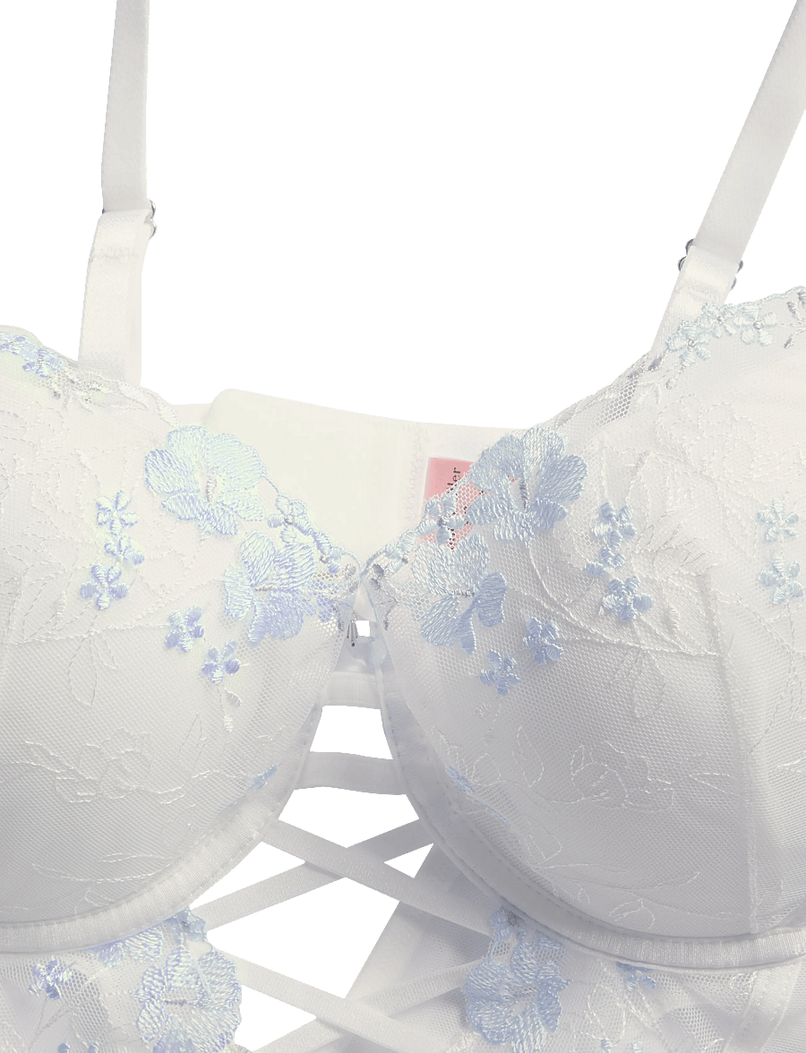 Hunkemöller - PEONIE STRING BODY - besondere anlässe - snow white - 5