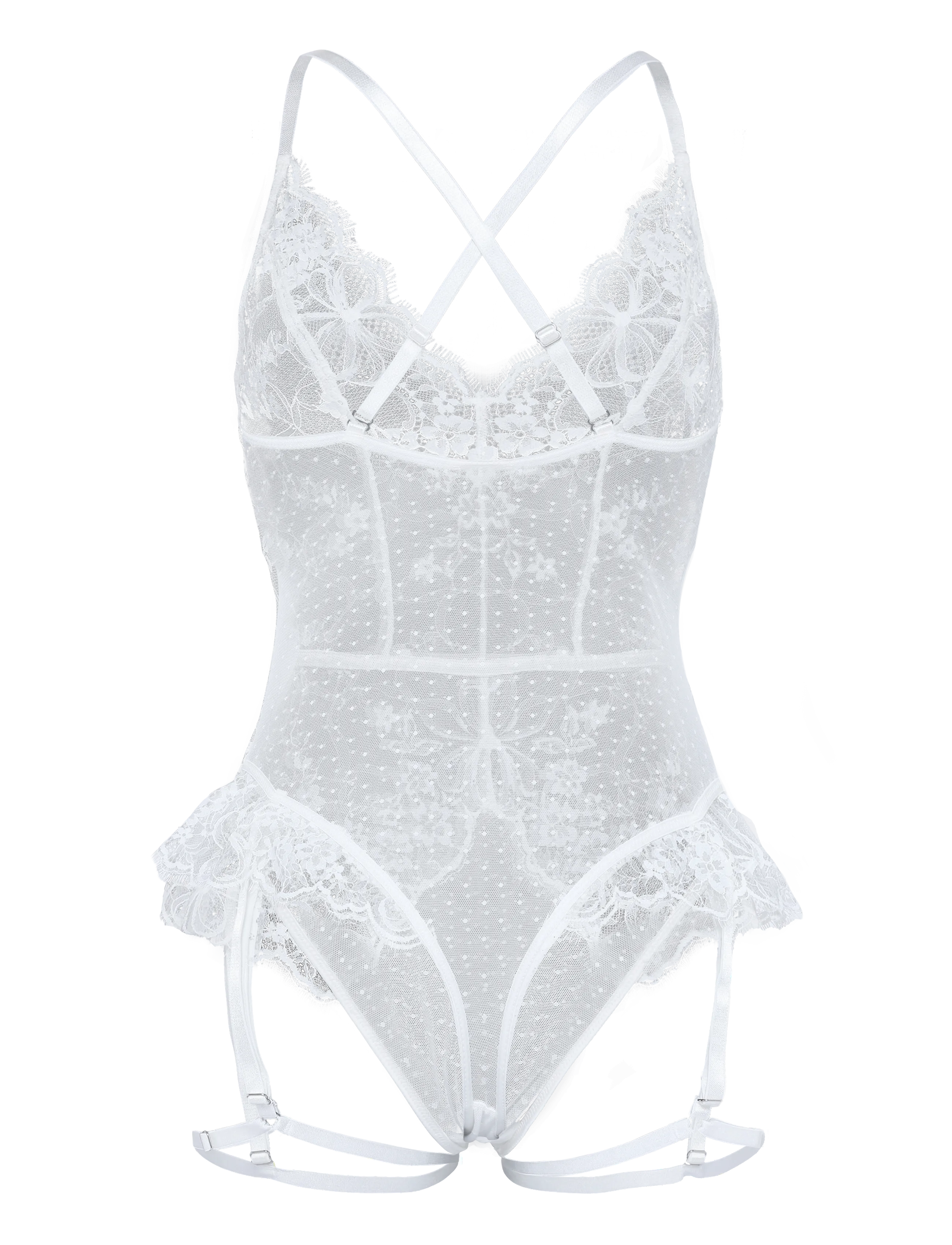Hunkemöller - PRINA STRING BODY - besondere anlässe - snow white - 1