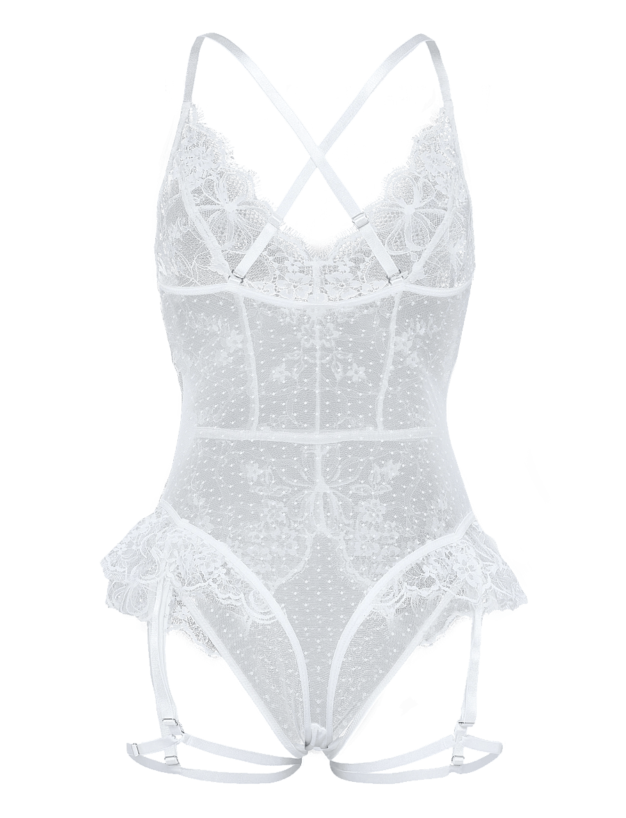 Hunkemöller - PRINA STRING BODY - besondere anlässe - snow white - 1