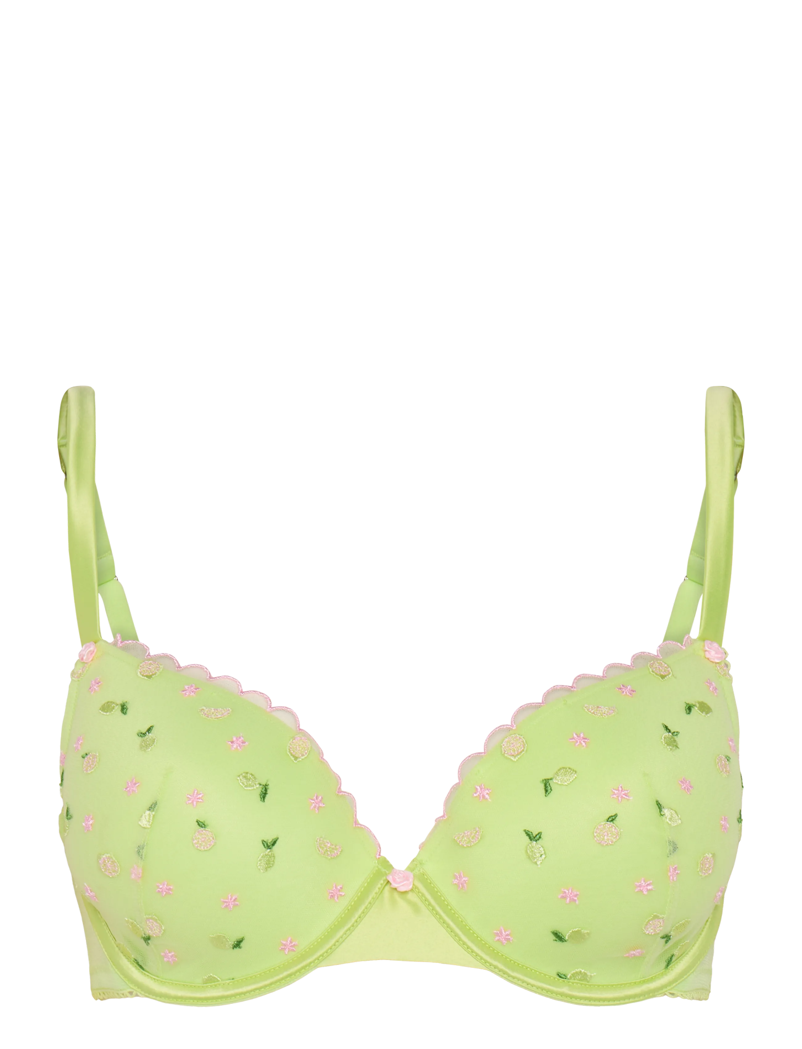 Hunkemöller HARRIET PP - Plunge rinnahoidjad - SHADOW LIME / green