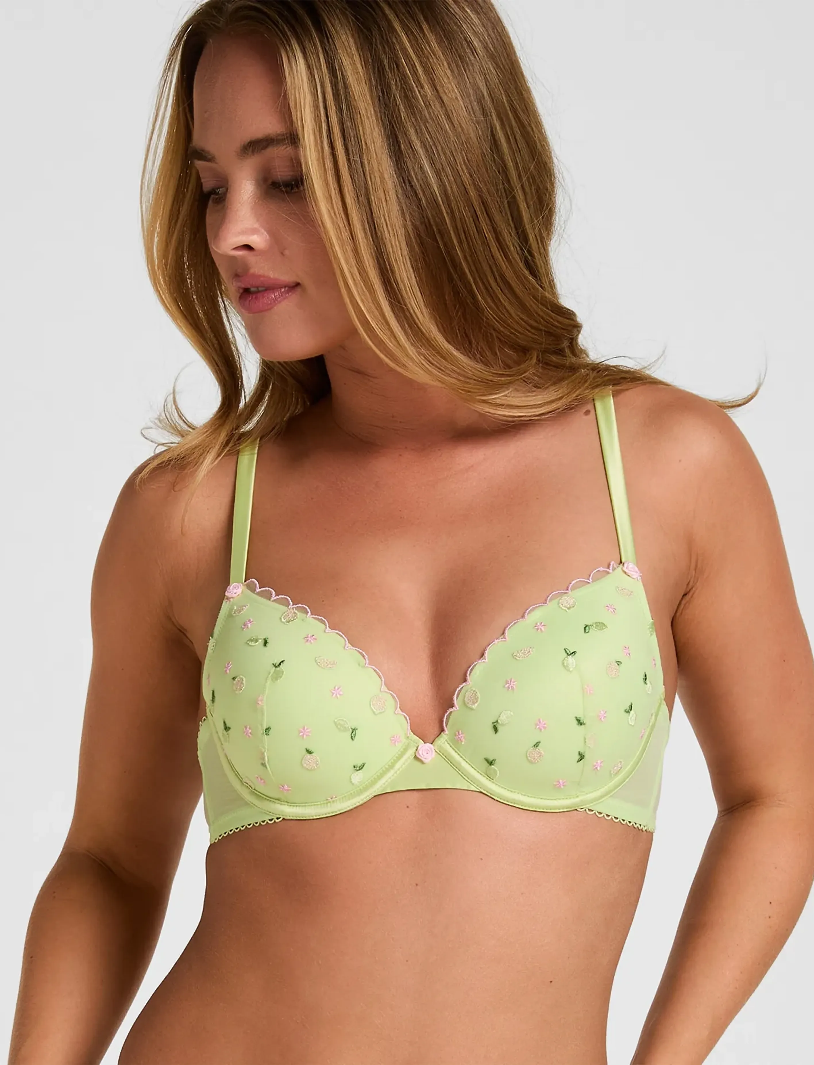 Hunkemöller - HARRIET PP - kaarituelliset rintaliivit - shadow lime - 0
