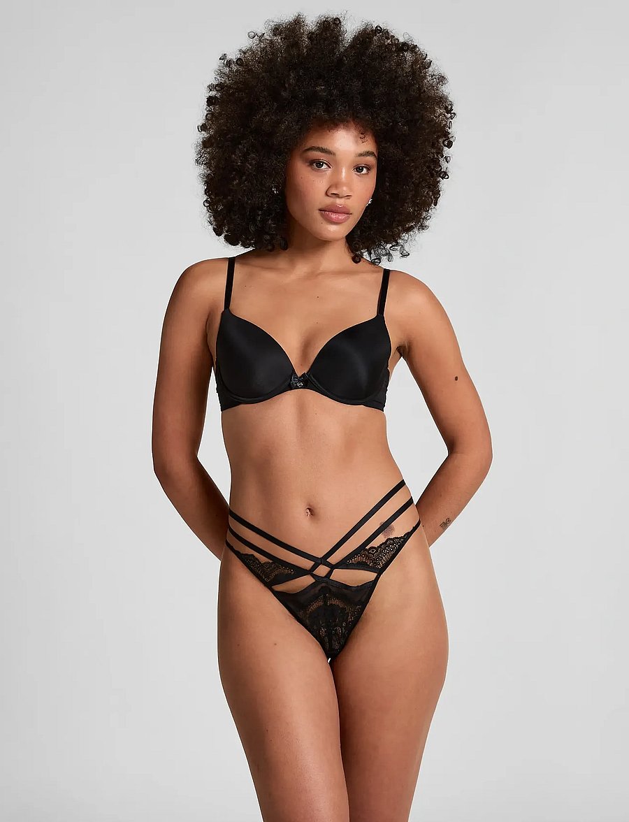 Hunkemöller - P&M PP 2-PACK - t-särgi rinnahoidjad - caviar - 4