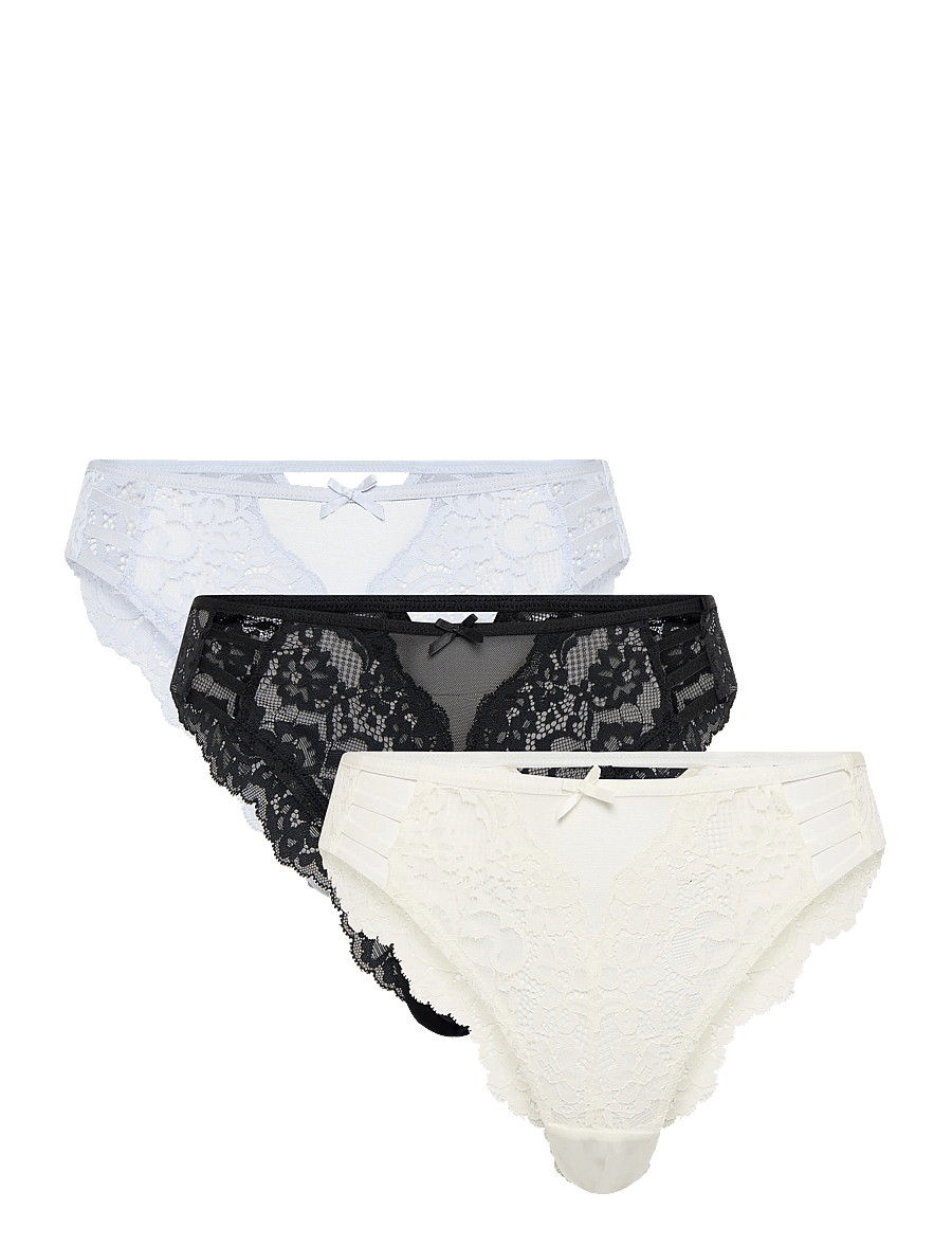 Hunkemöller - 3-PACK BELLE BRAZILIAN R - caviar - 1