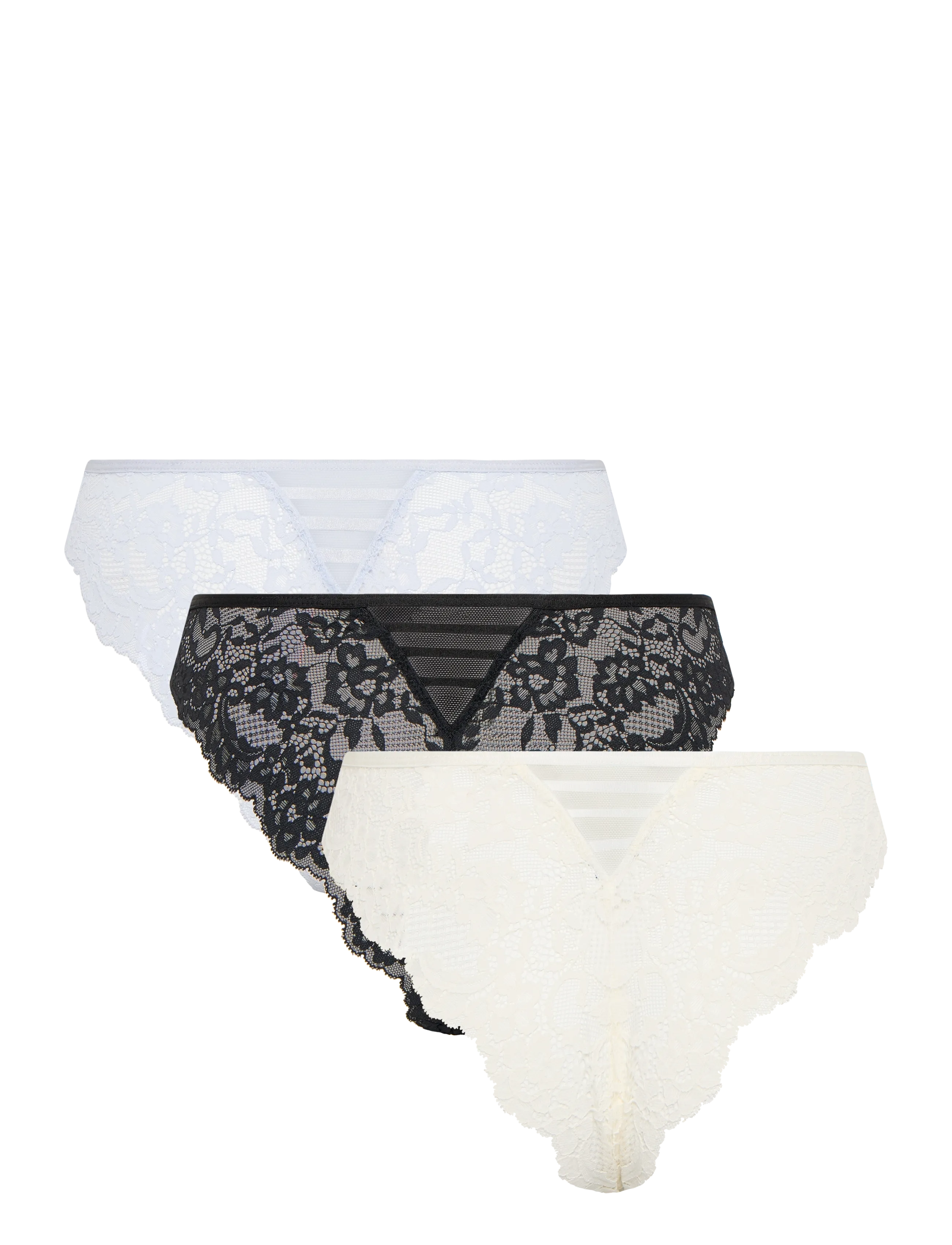 Hunkemöller - 3-PACK BELLE BRAZILIAN R - caviar - 2