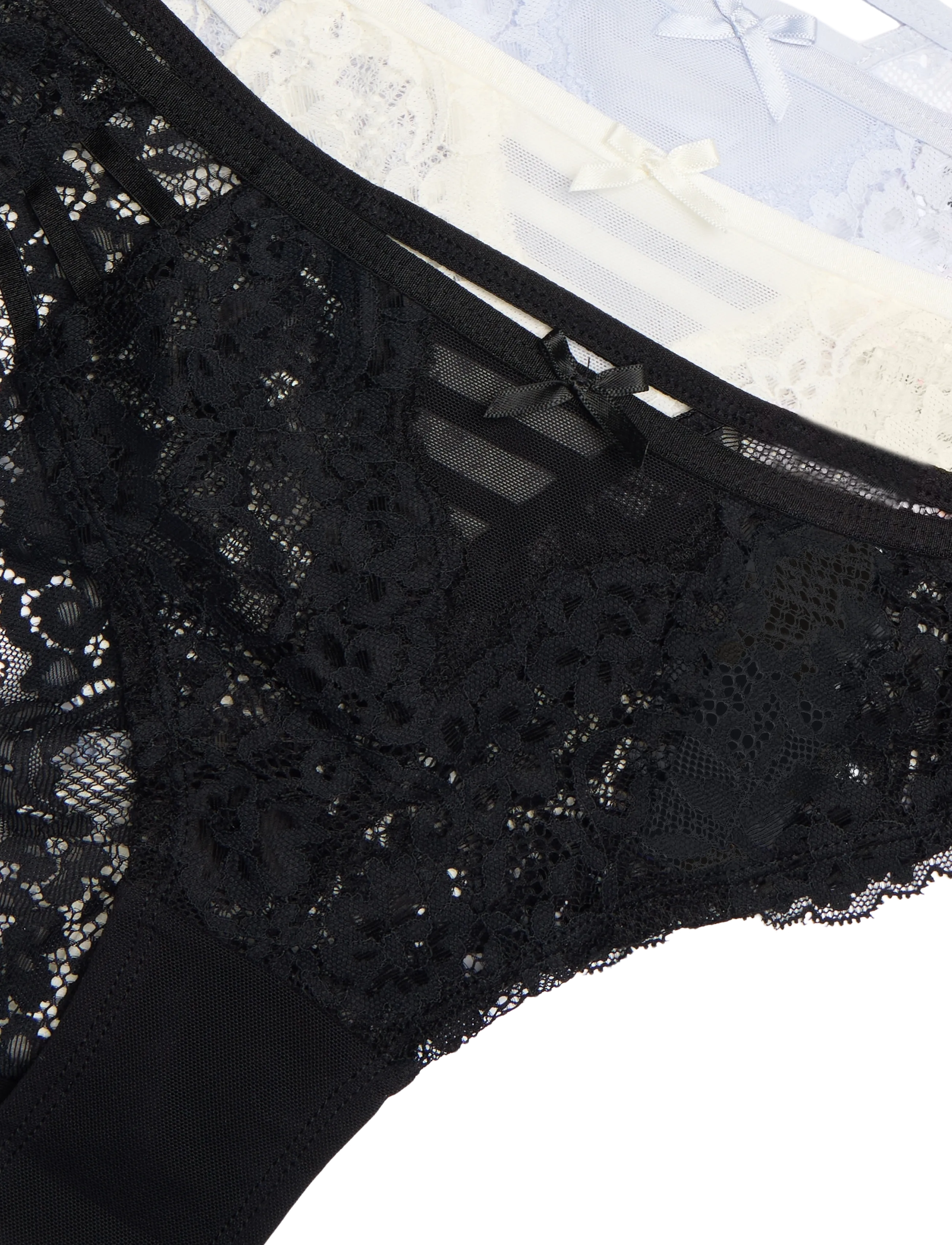 Hunkemöller - 3-PACK BELLE BRAZILIAN R - caviar - 5